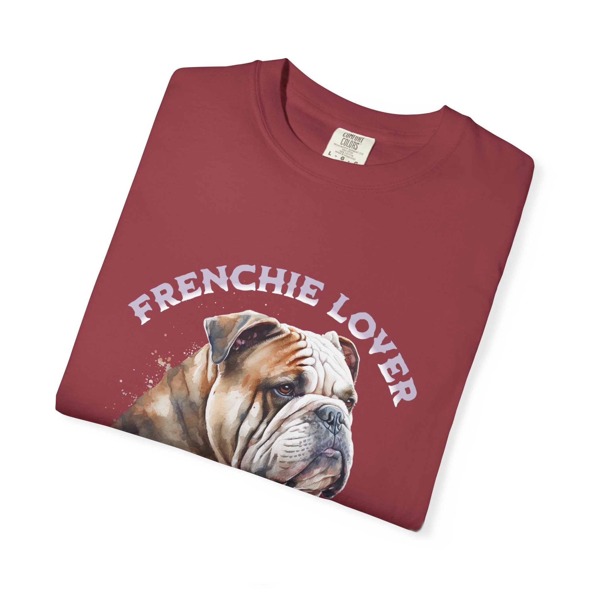 Frenchie Lover T-Shirt — Watercolor English Bulldog Tee