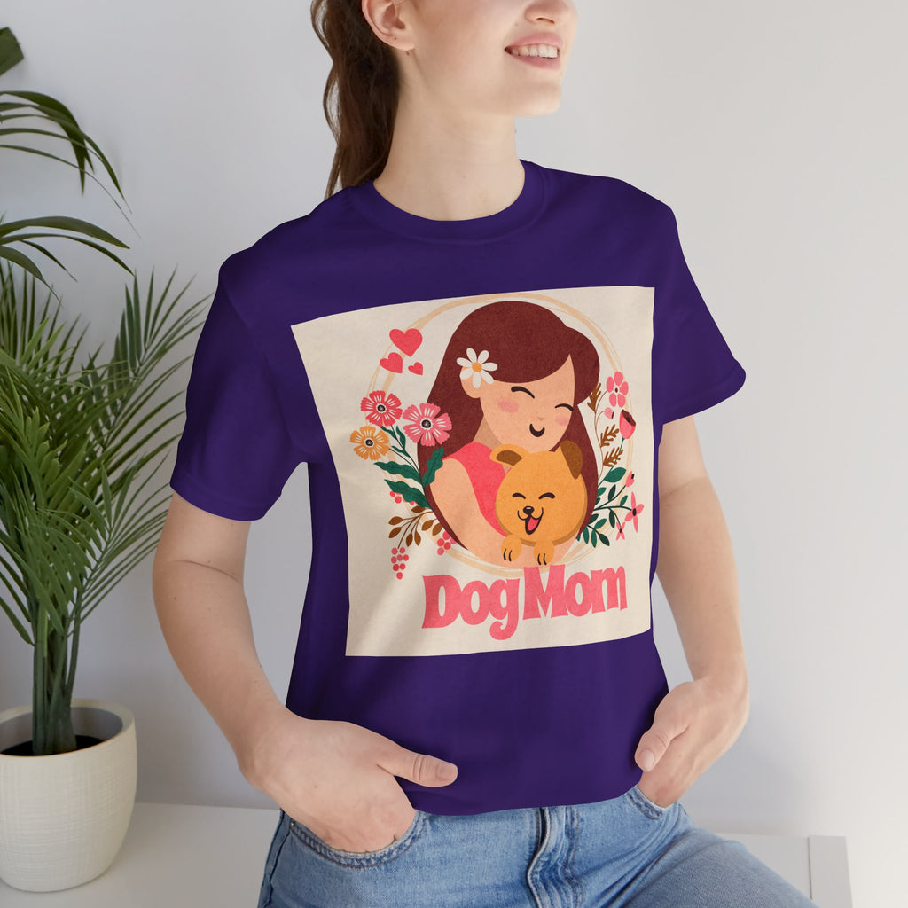 Dog Mom T-Shirt — Cute Floral Dog Mom Tee
