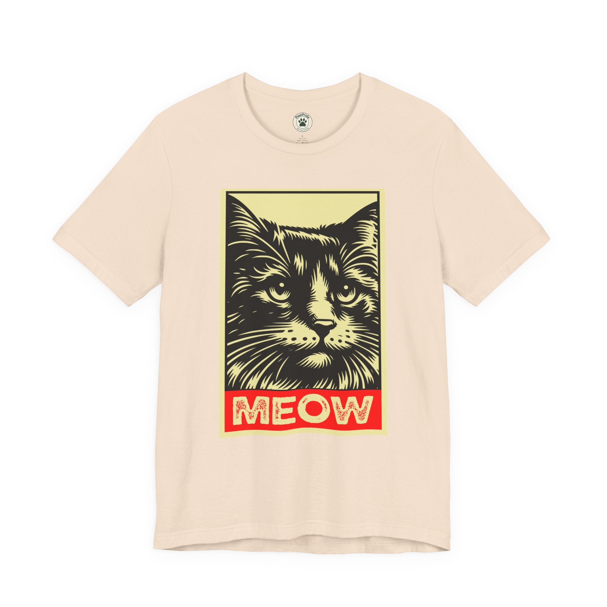 Meow Cat Portrait Tee — Graphic Cat Shirt