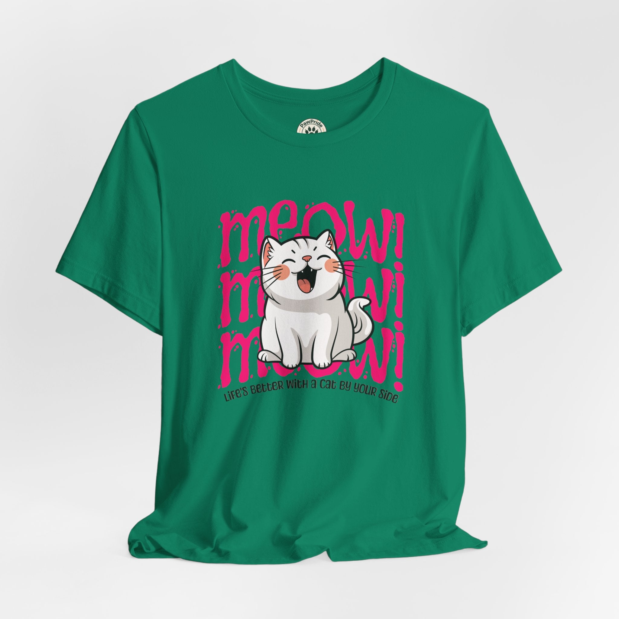 Meow Cat Graphic Tee — Cute Kawaii Cat "MEOW!" Shirt
