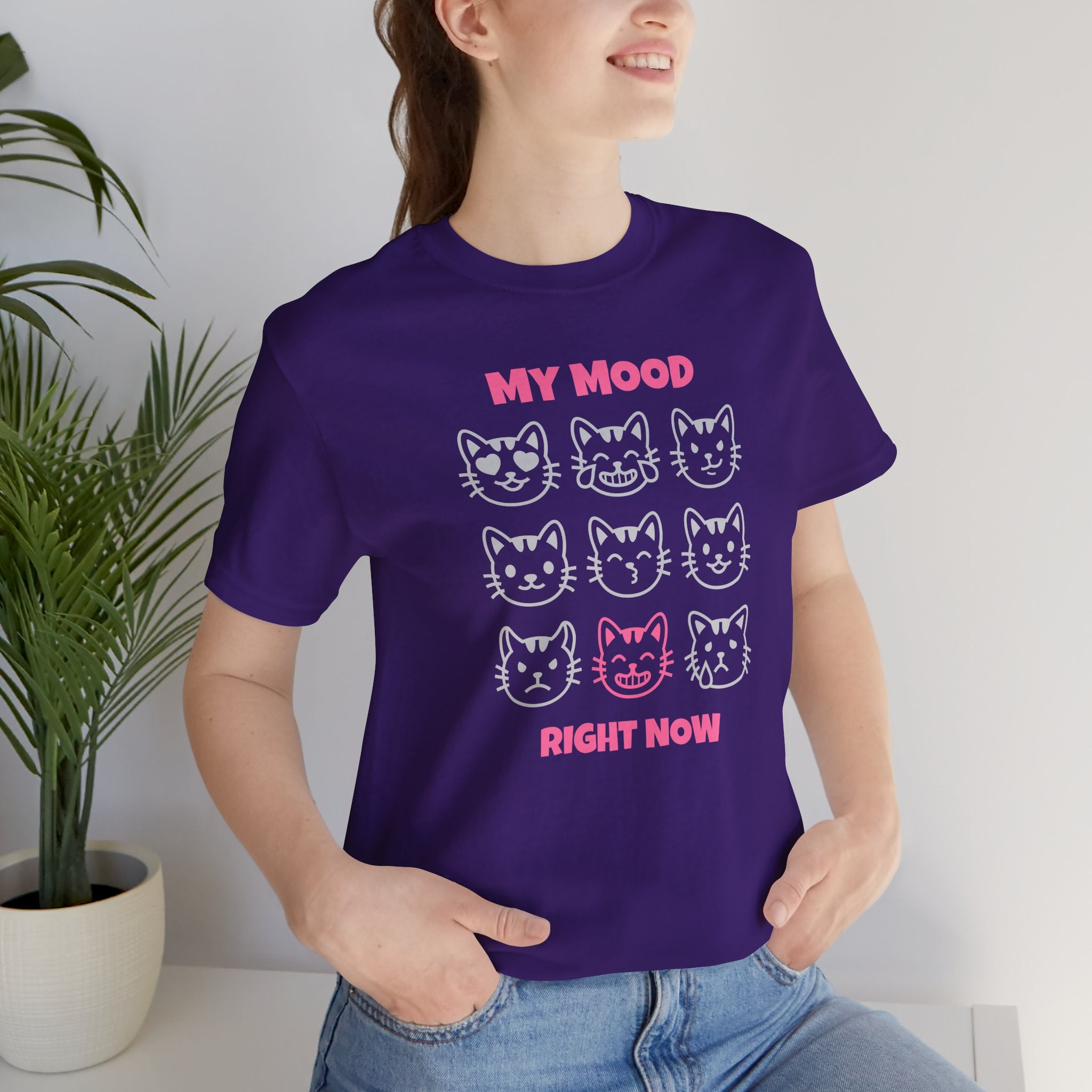 My Mood Right Now Cat Graphic Tee