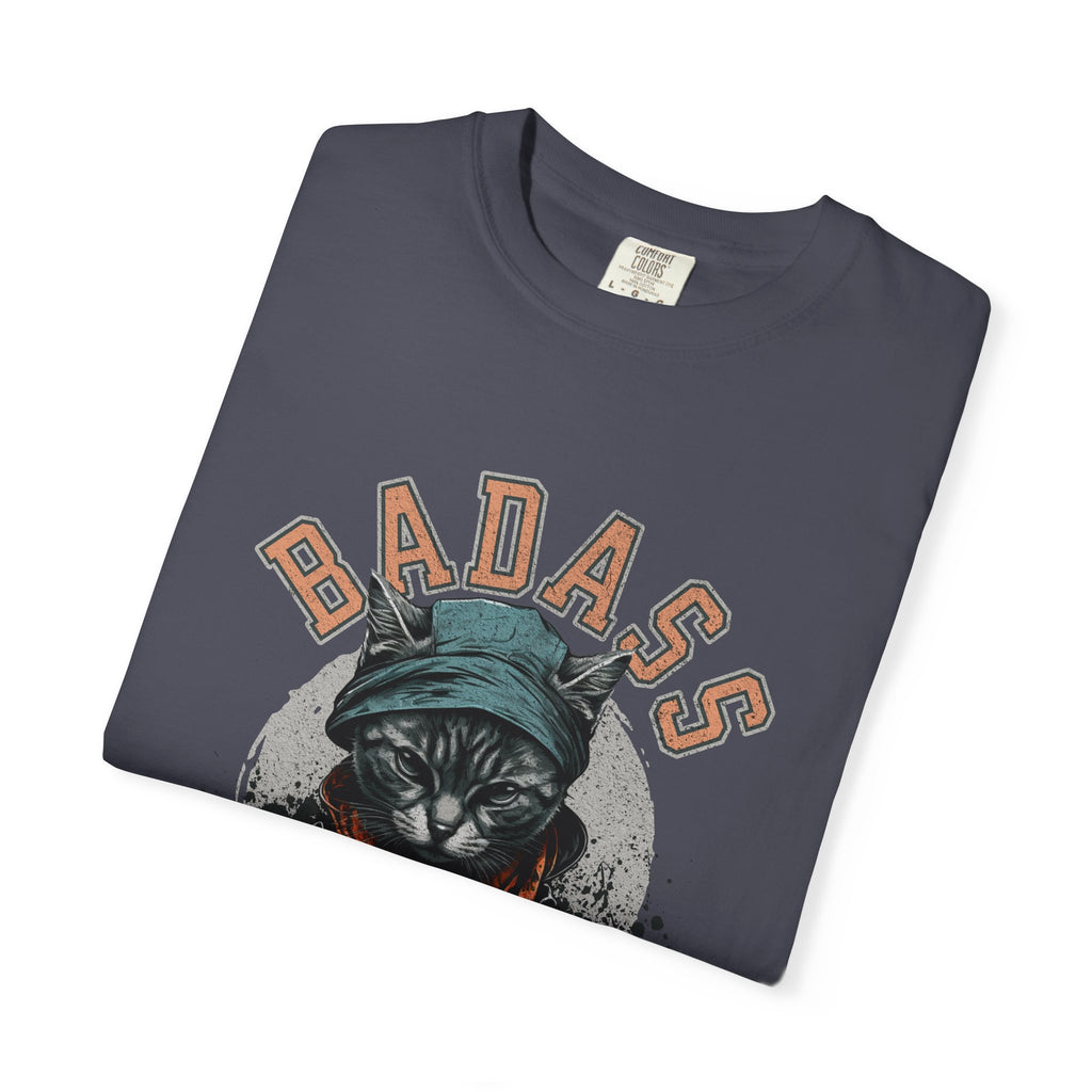 Badass Cat Dad T-Shirt — Graphic Cool Cat Father Tee