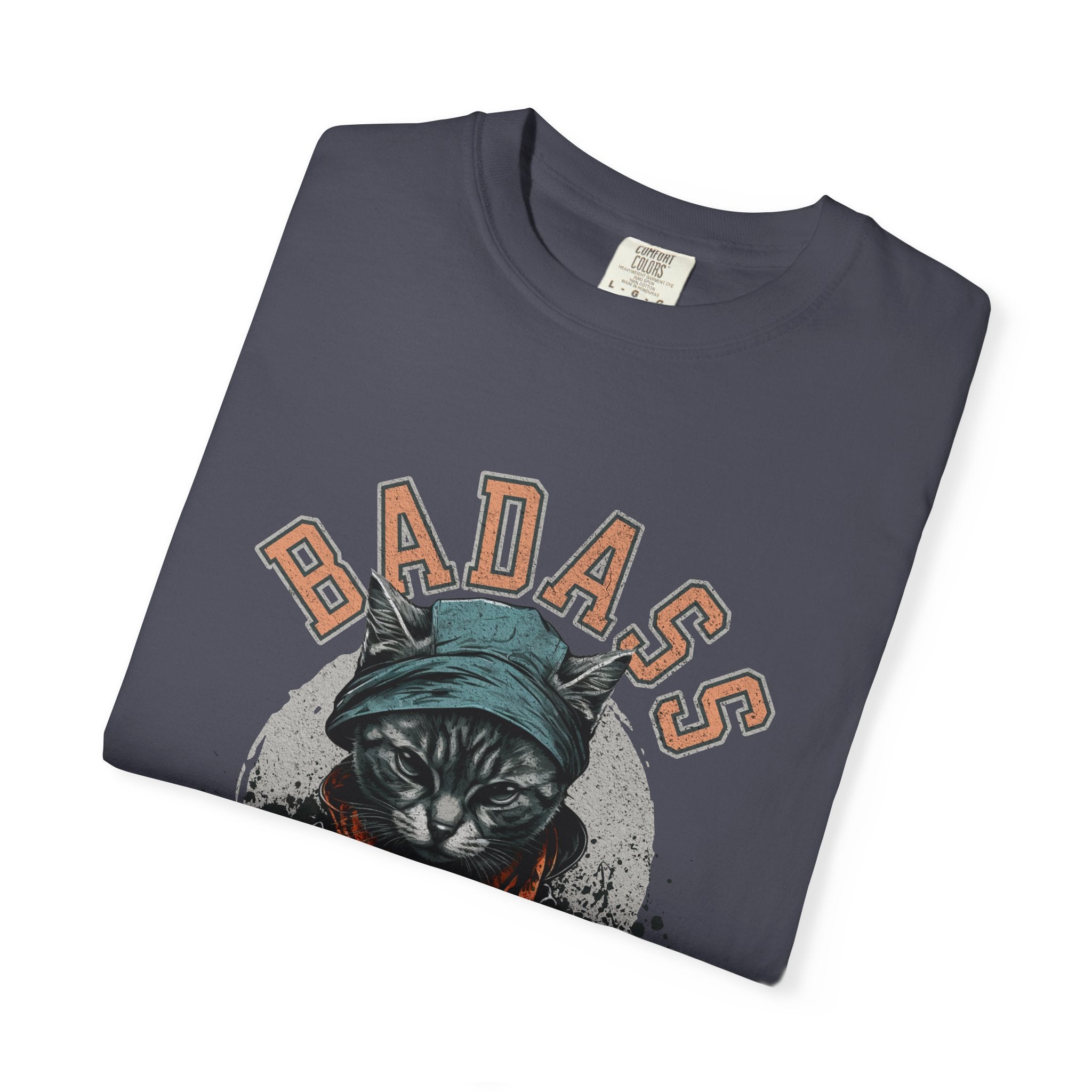 Badass Cat Dad T-Shirt — Graphic Cool Cat Father Tee