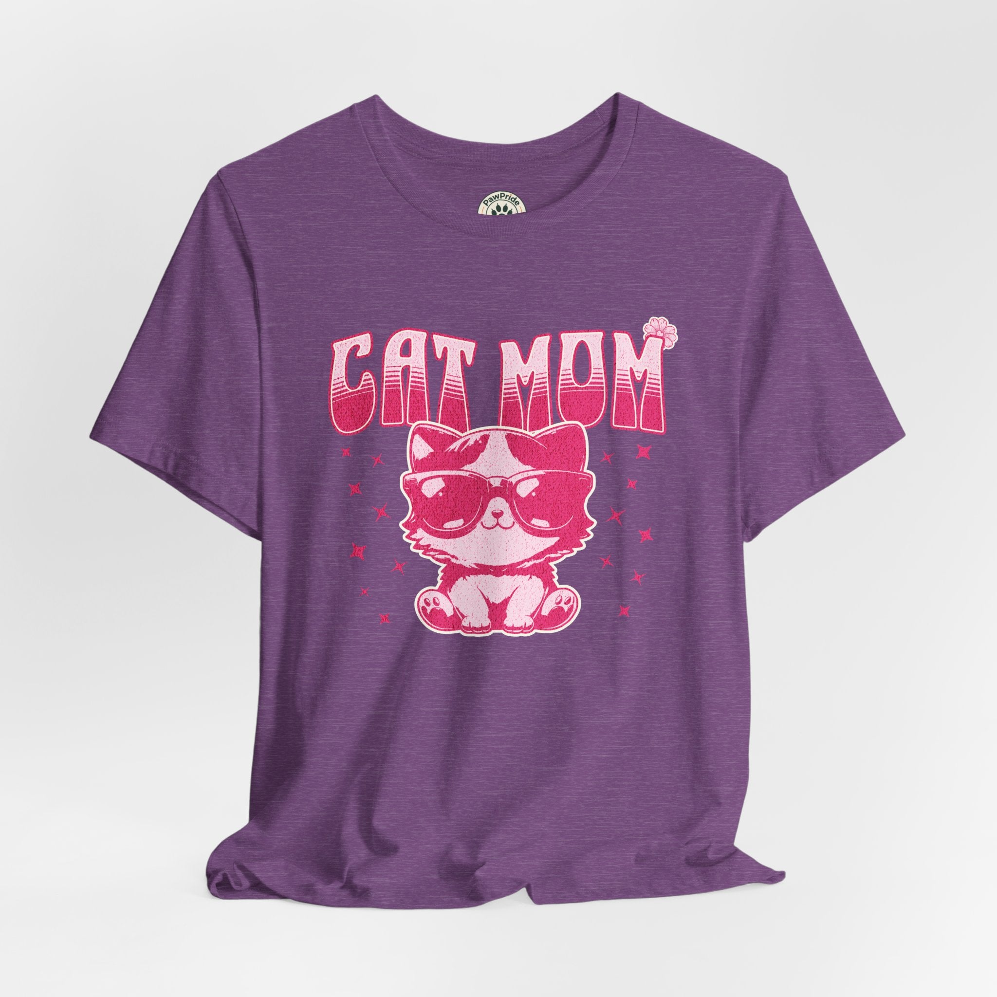 Cat Mom T-Shirt — Pink Cute Cat Graphic Tee