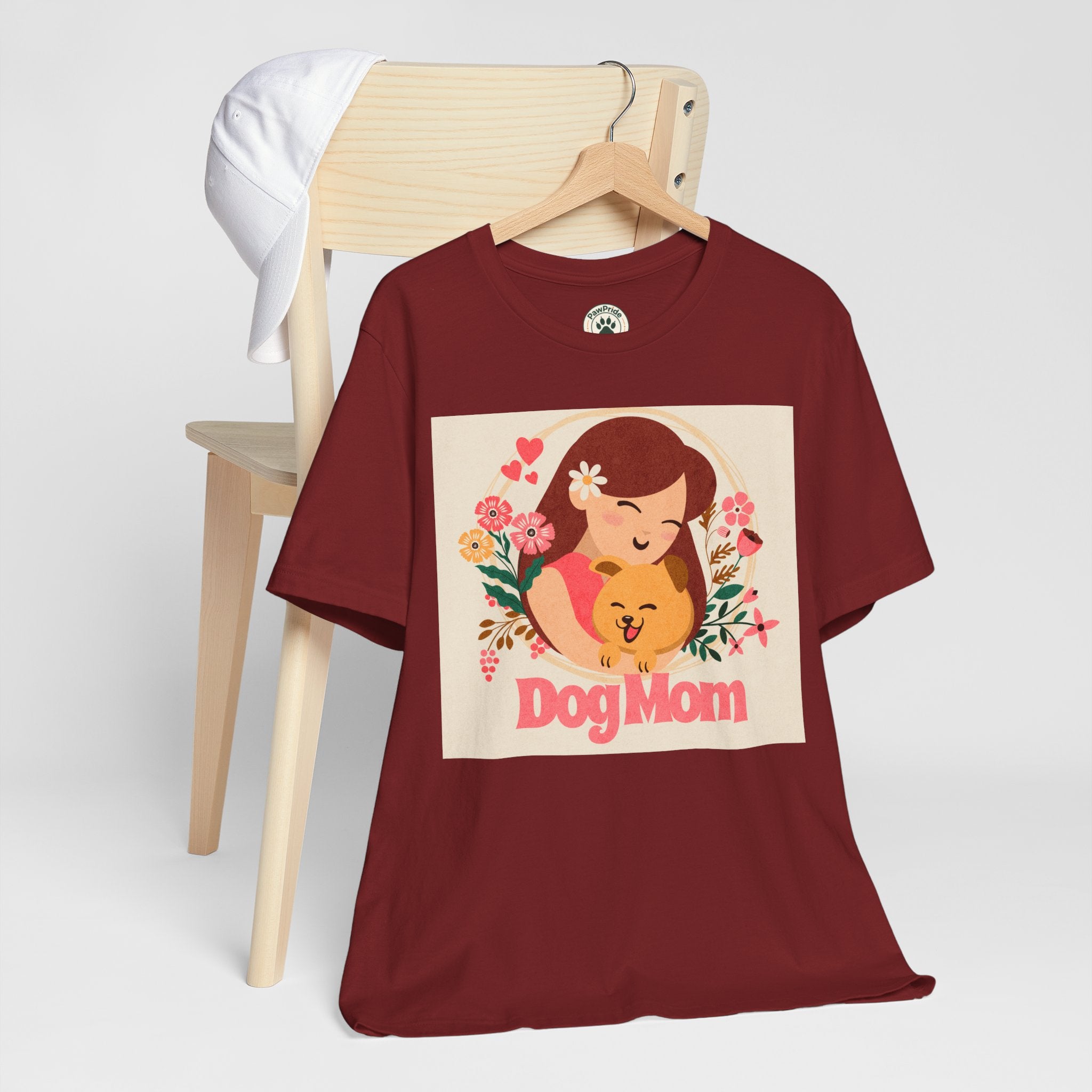 Dog Mom T-Shirt — Cute Floral Dog Mom Tee
