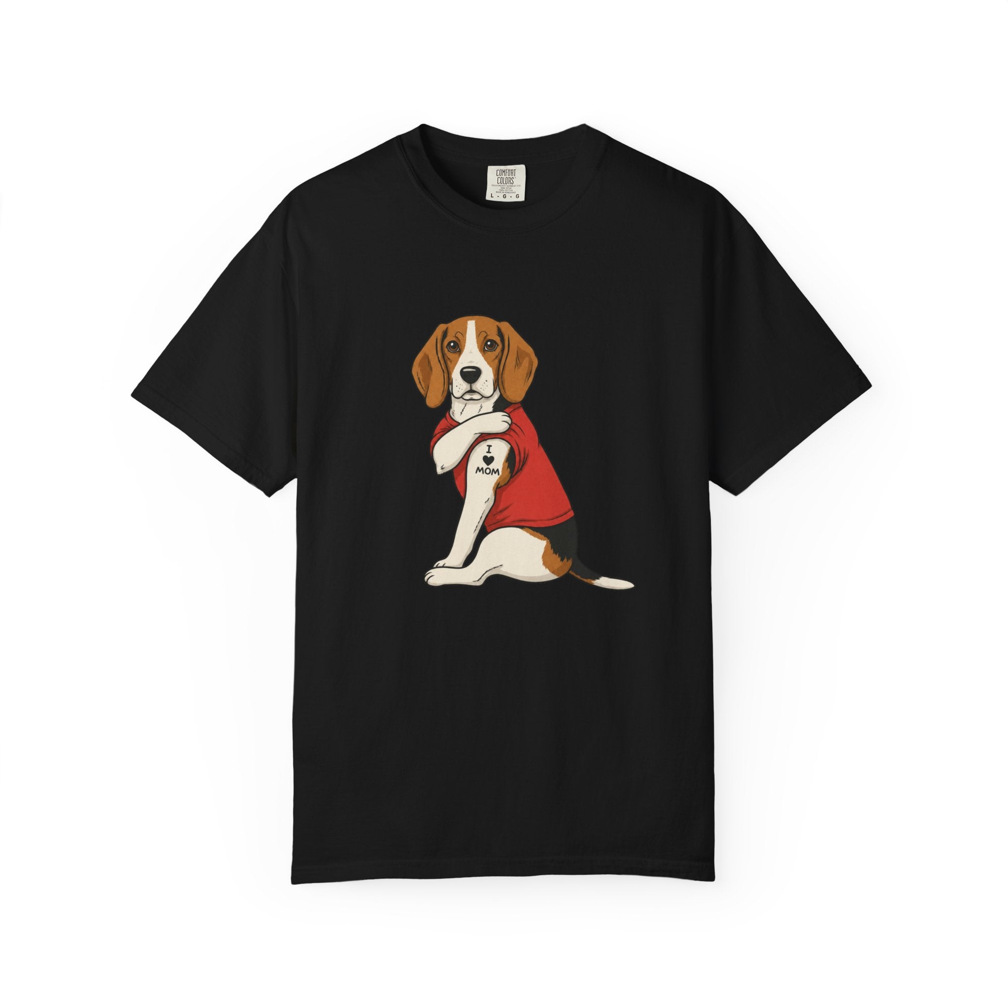 Beagle With Tattoo Graphic T-Shirt — Cute Retro Dog Tee