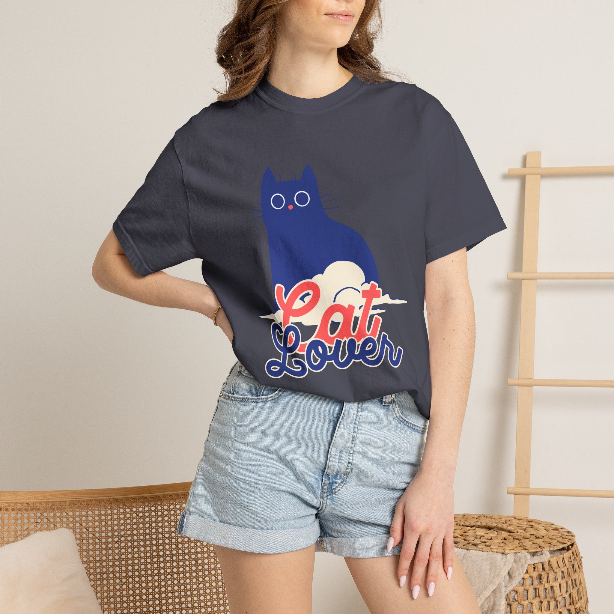 Cat Lover T-Shirt — Cute Retro Cat Graphic Tee