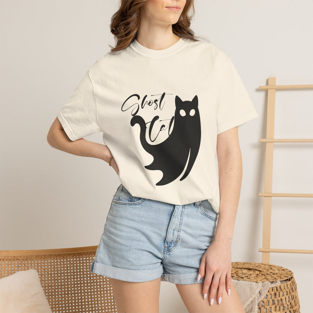 Ghost Cat T-Shirt — Cute Spooky Cat Graphic Tee