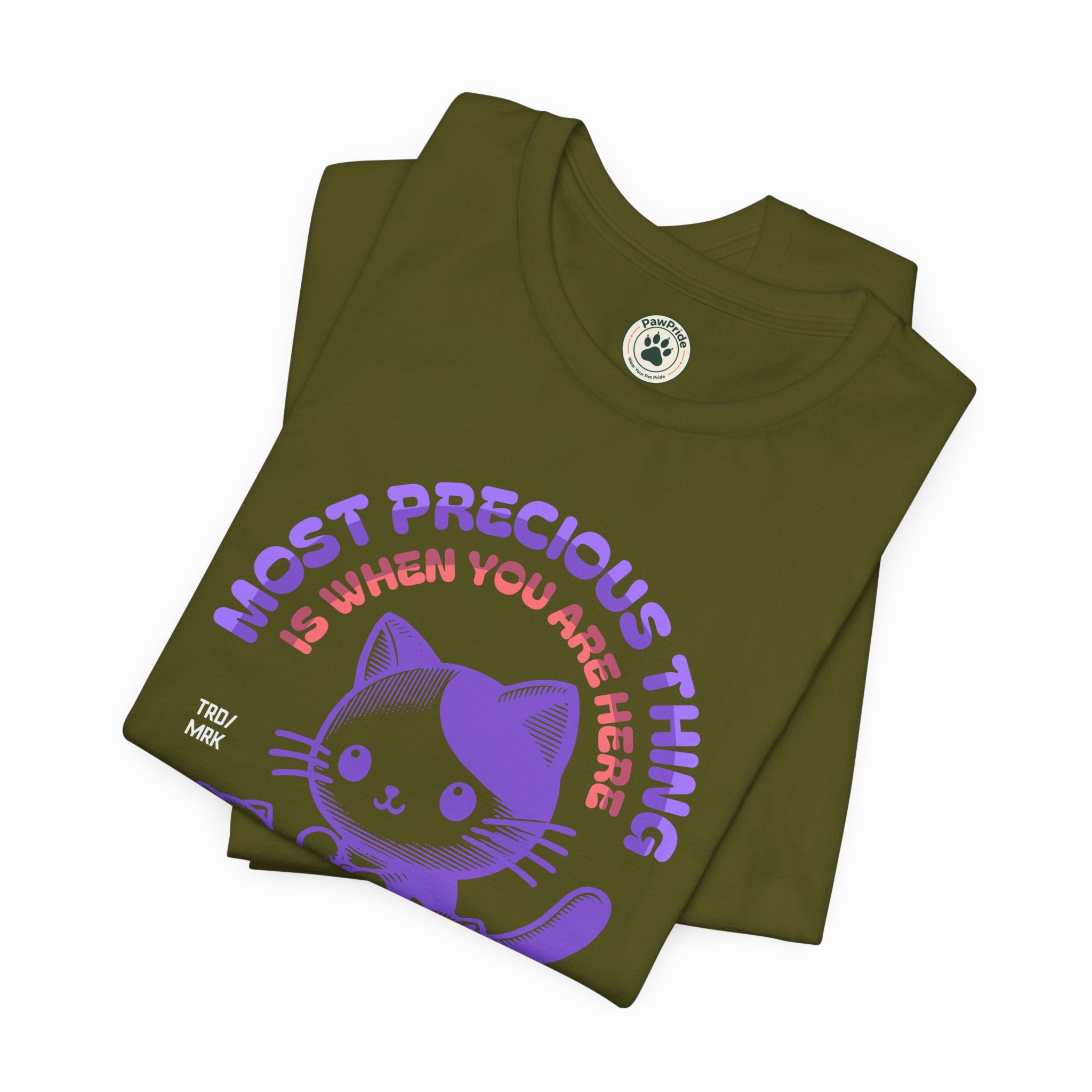 Family Time Cat Tee — "Most Precious Thing Is When You Are Here" Cute Cat Family T-Shirt