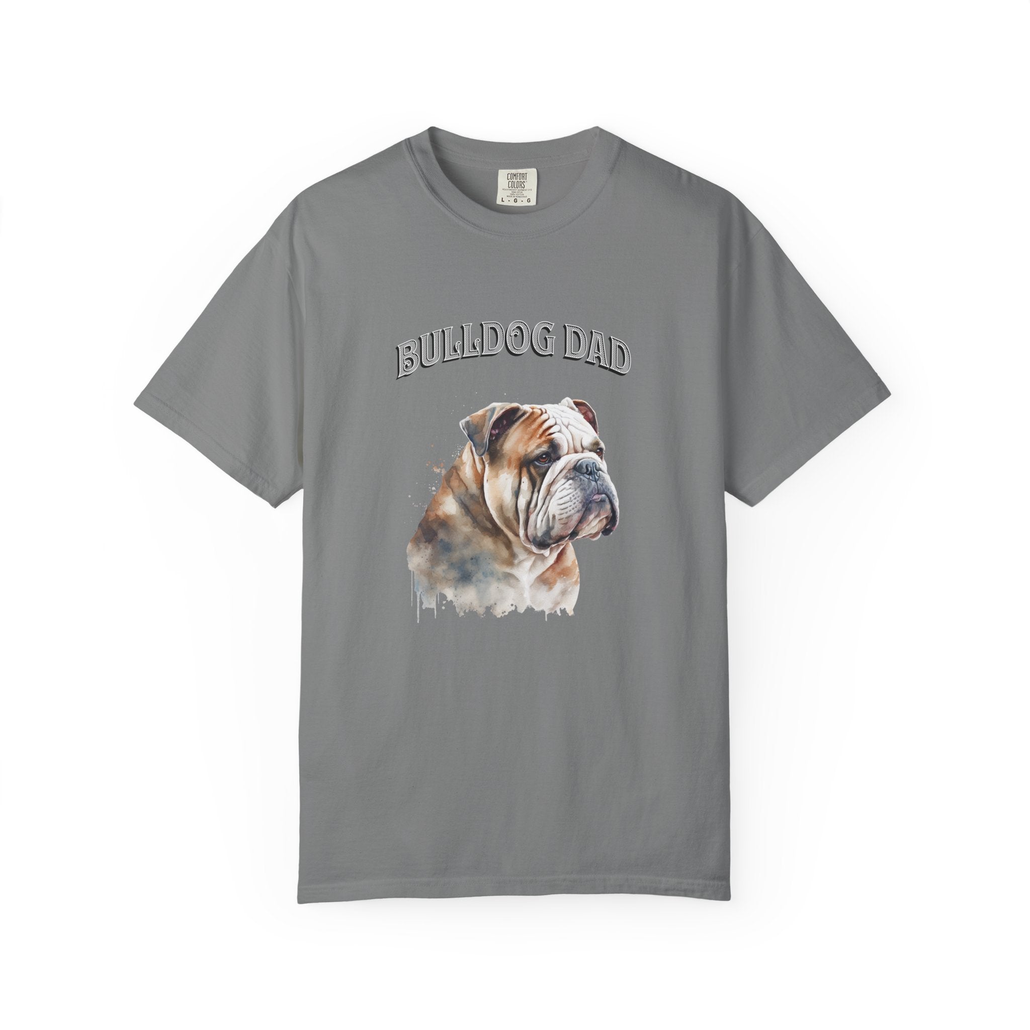 Bulldog Dad T-Shirt — Vintage Bulldog Portrait Tee for Dog Lovers