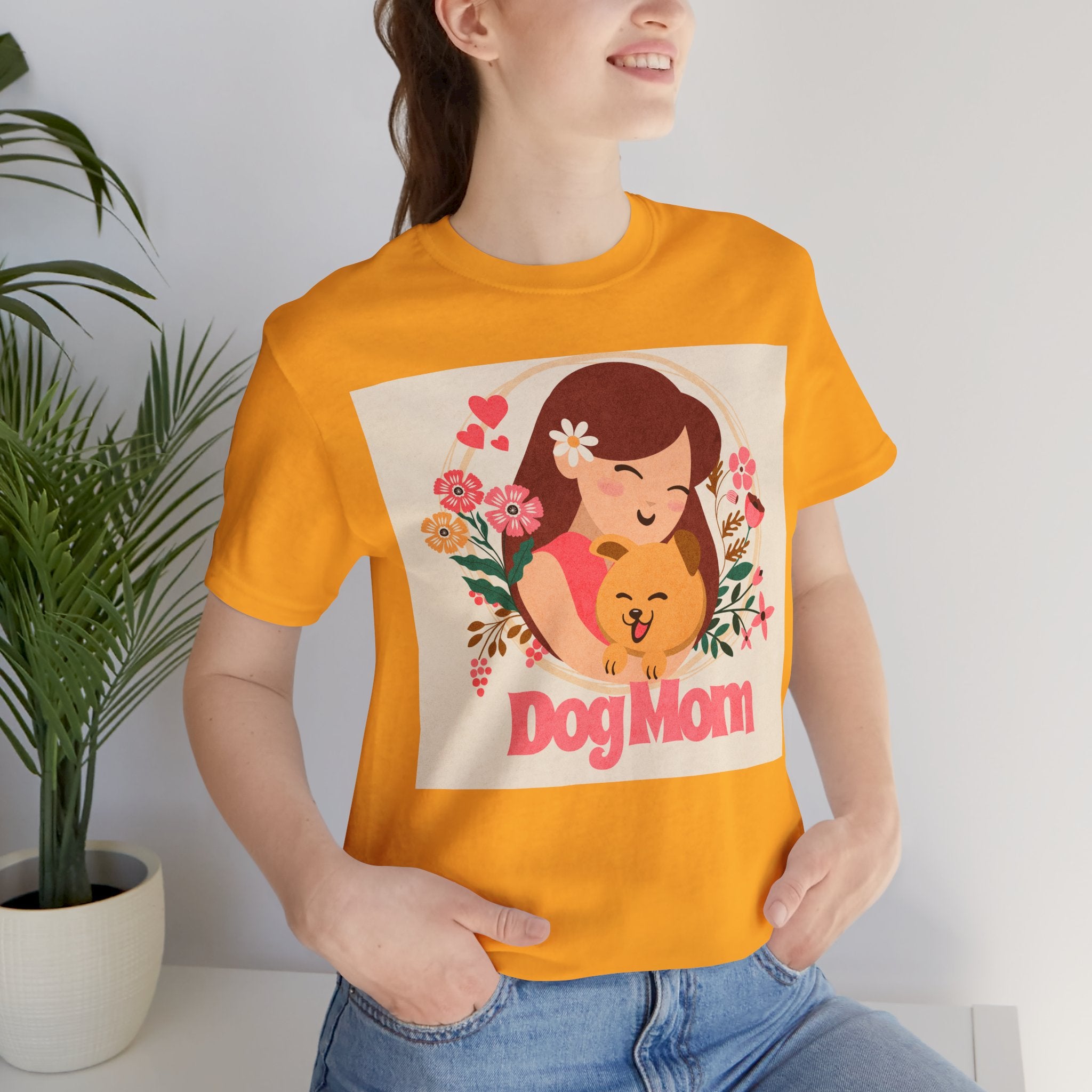 Dog Mom T-Shirt — Cute Floral Dog Mom Tee