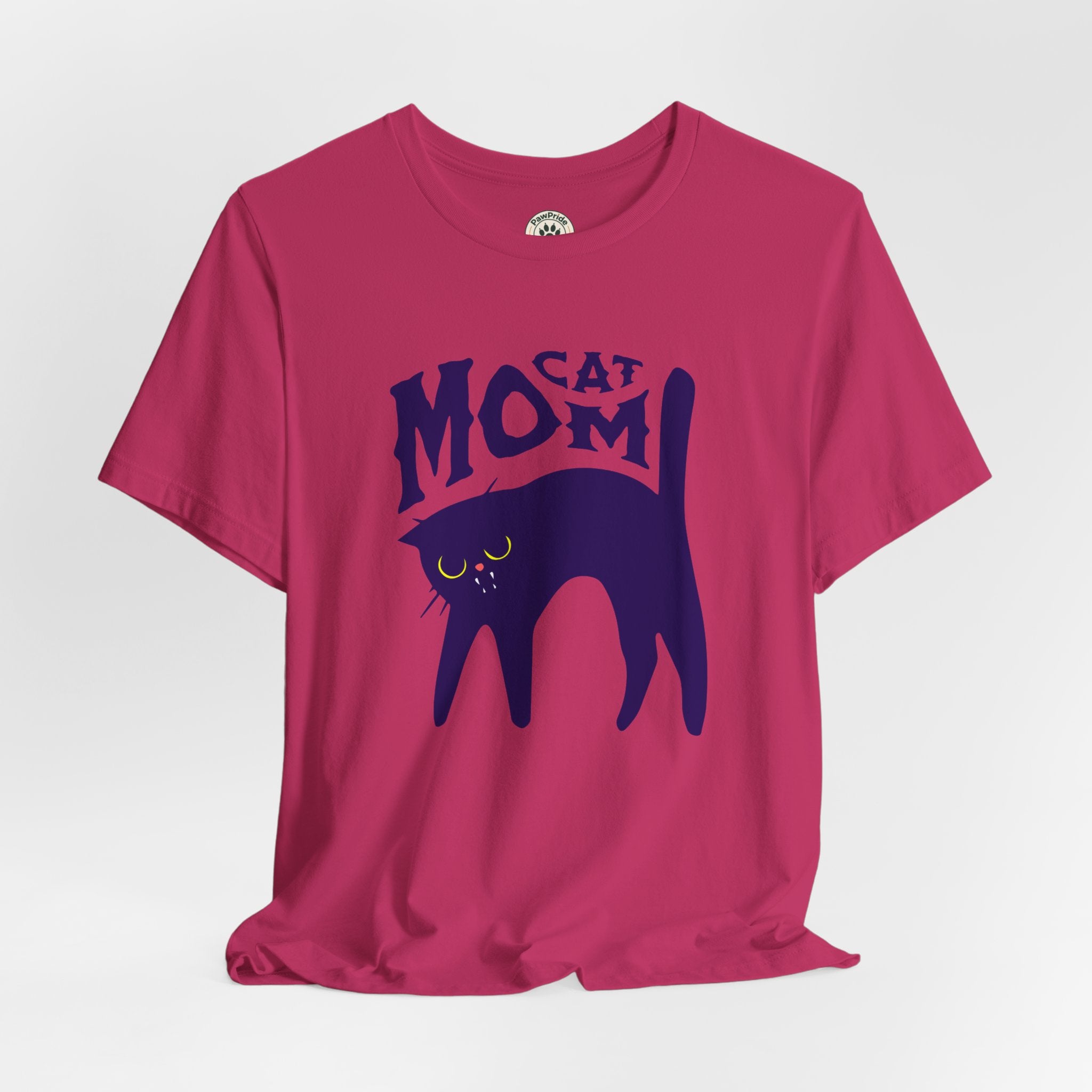 Cat Mom Graphic Tee — Cute Black Cat Illustration