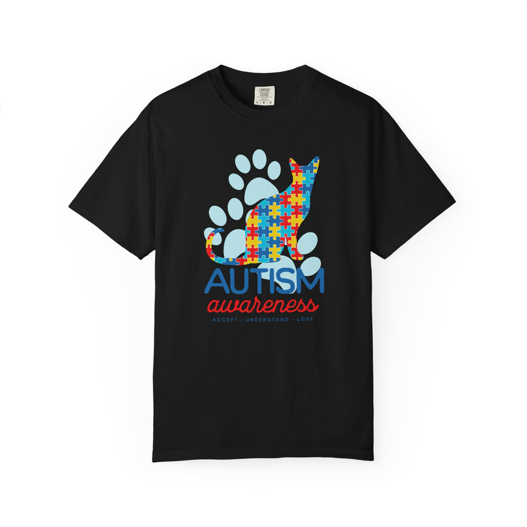 Autism Awareness Puzzle Cat T-Shirt — Support & Awareness Tee