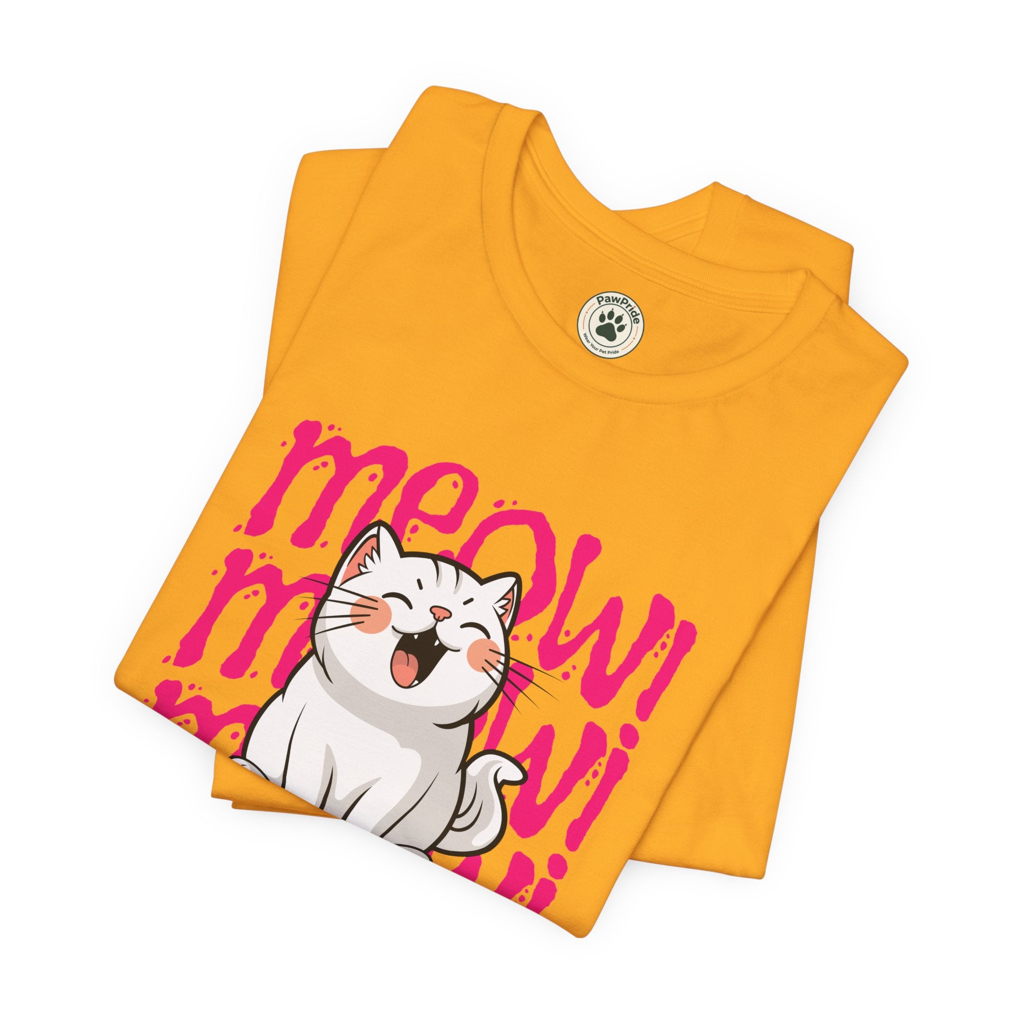 Meow Cat Graphic Tee — Cute Kawaii Cat "MEOW!" Shirt