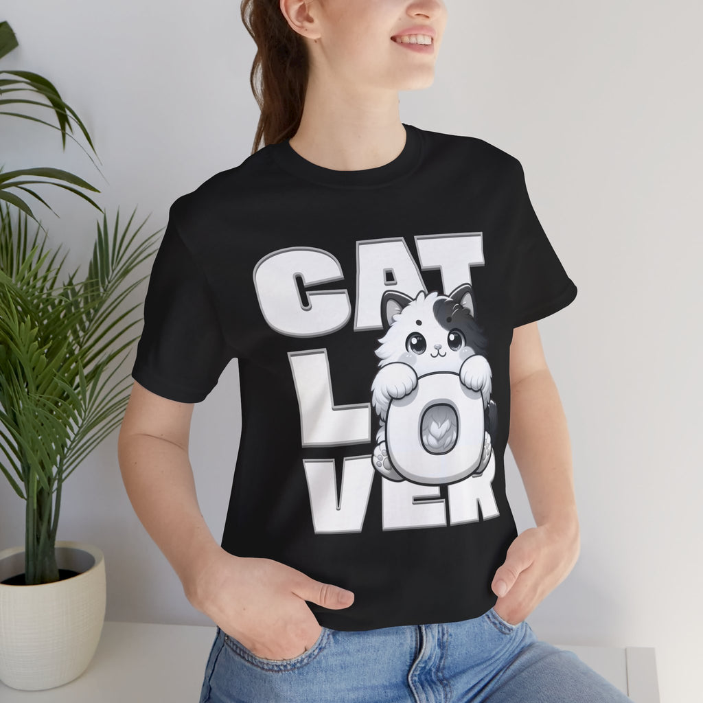 Cat Lover T‑Shirt — Cute Kitten Donut Graphic Tee for Cat Fans