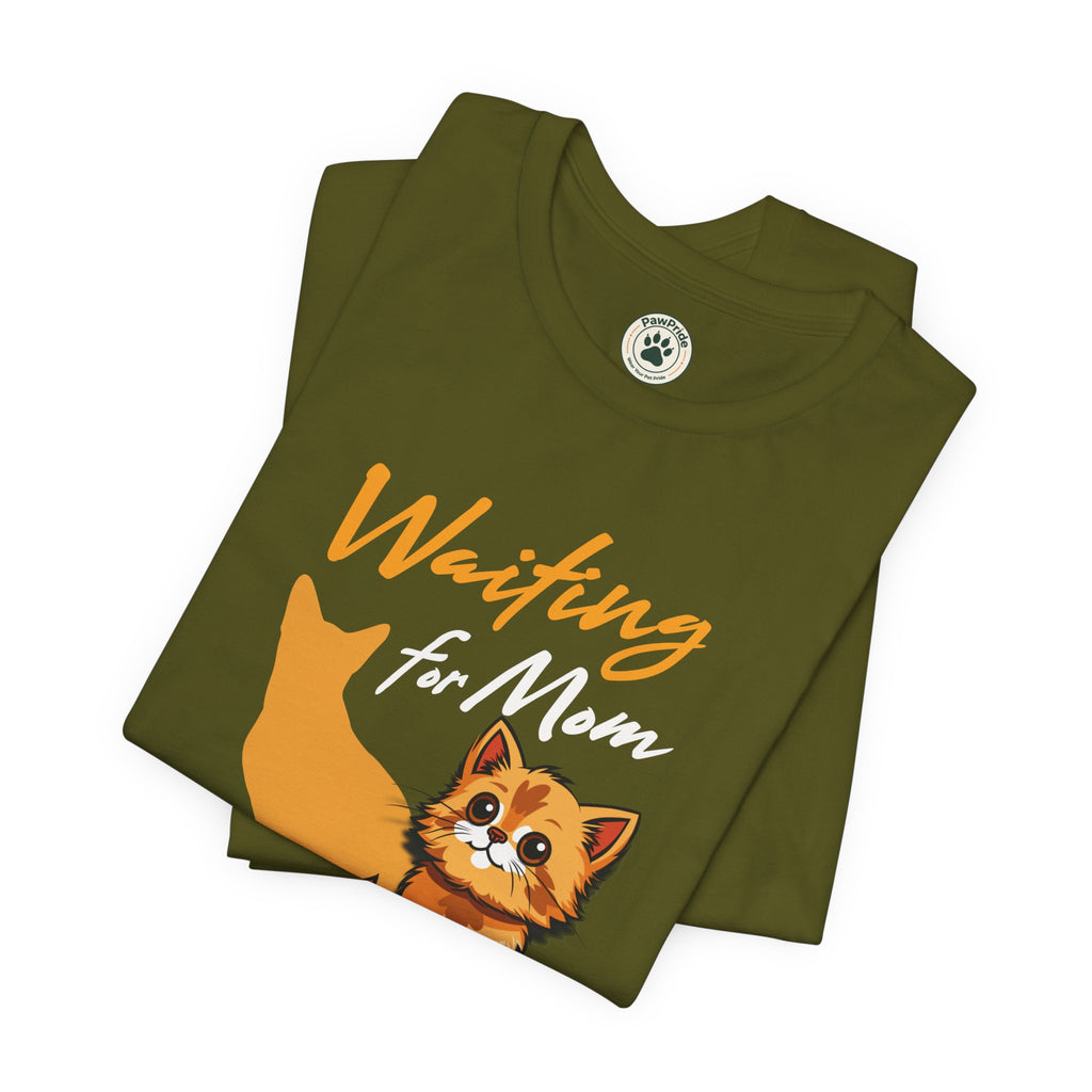 Waiting for Mom Cat T-Shirt — Cute Rescue Kitten Graphic Tee