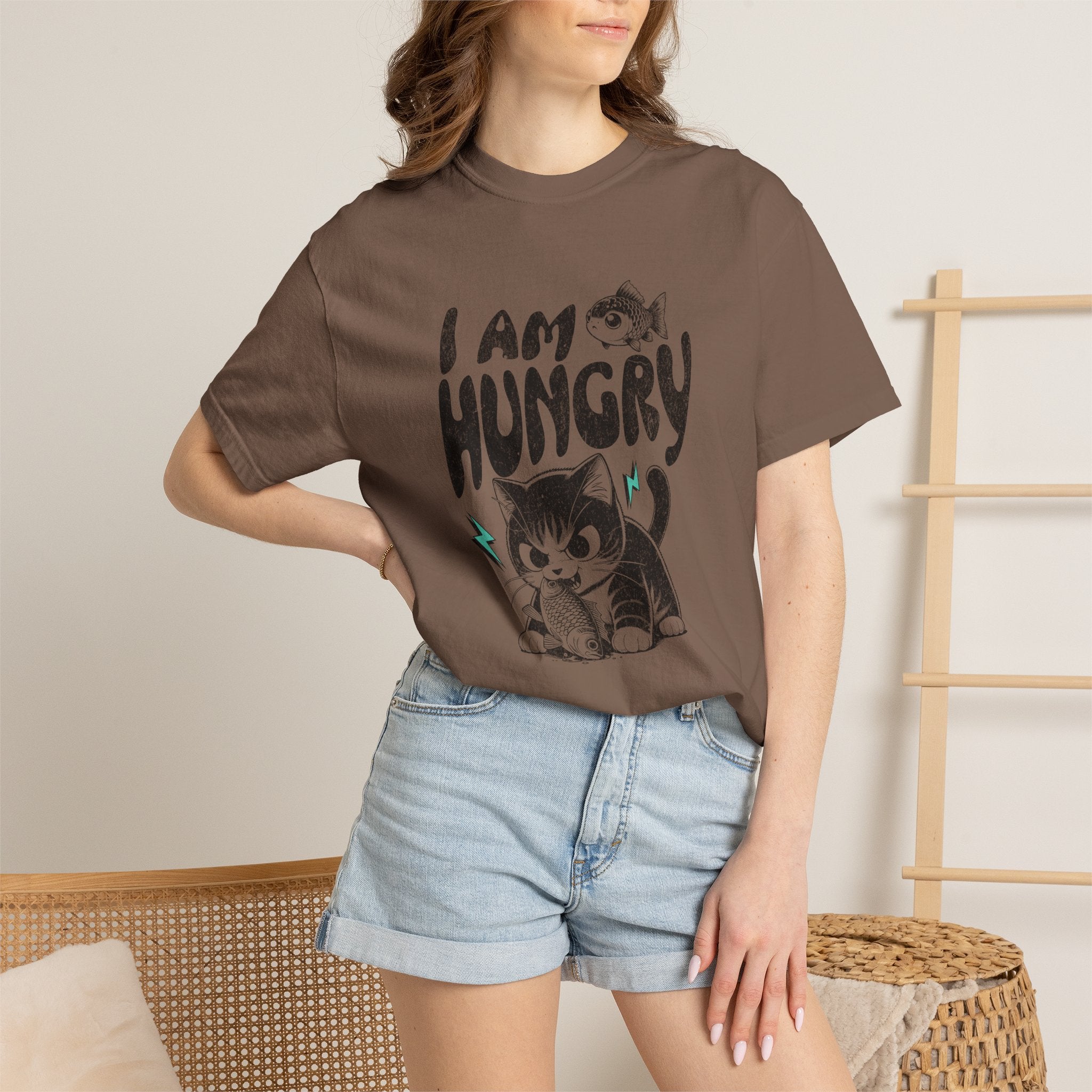 I Am Hungry Cat T-Shirt — Cute Kitten Graphic Tee