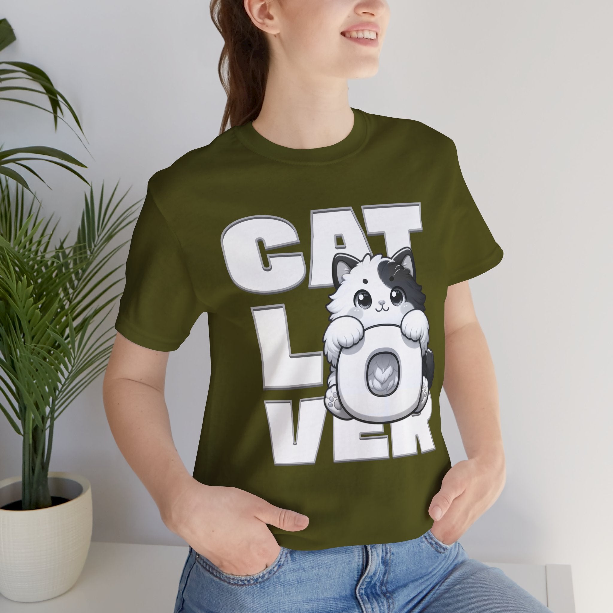 Cat Lover T‑Shirt — Cute Kitten Donut Graphic Tee for Cat Fans
