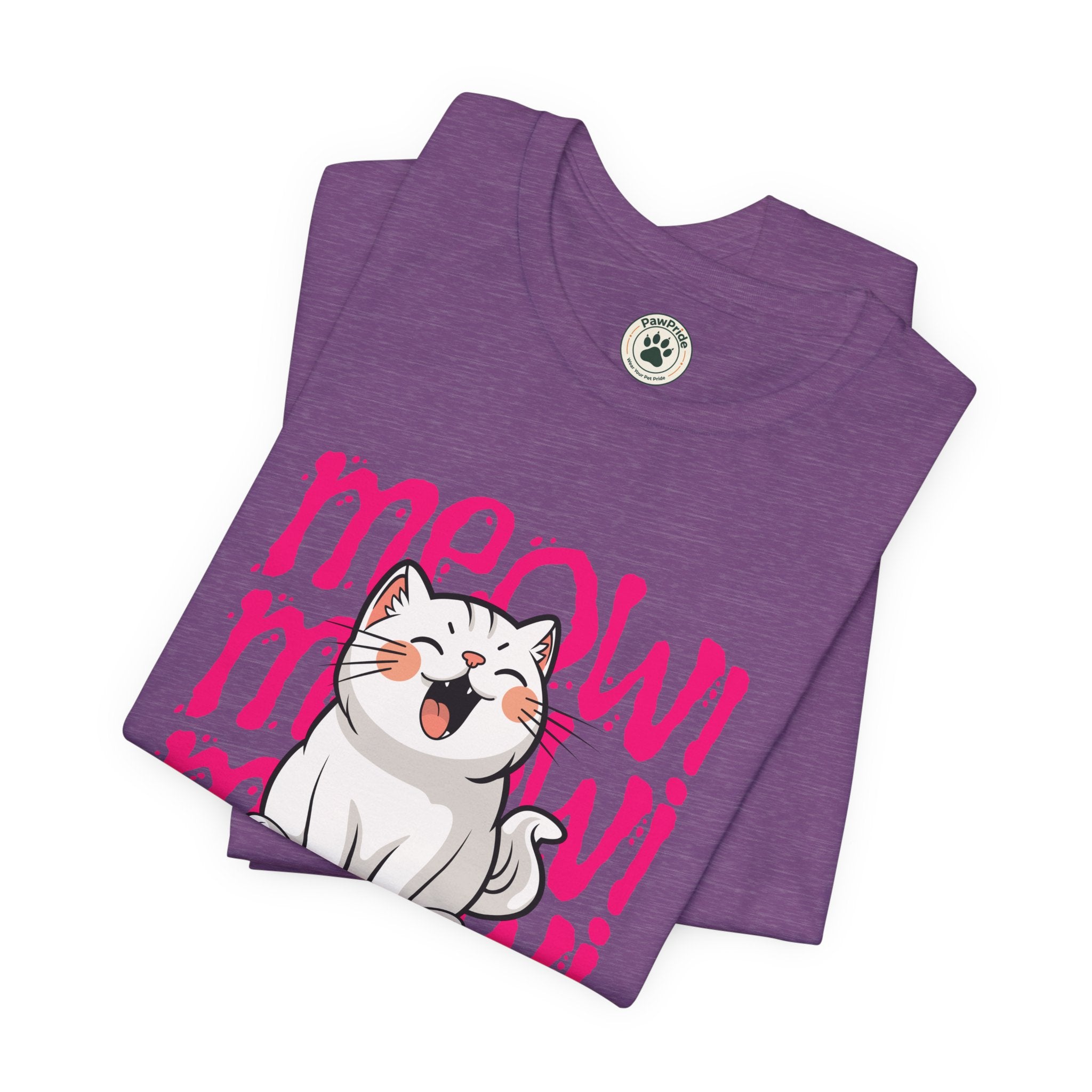 Meow Cat Graphic Tee — Cute Kawaii Cat "MEOW!" Shirt