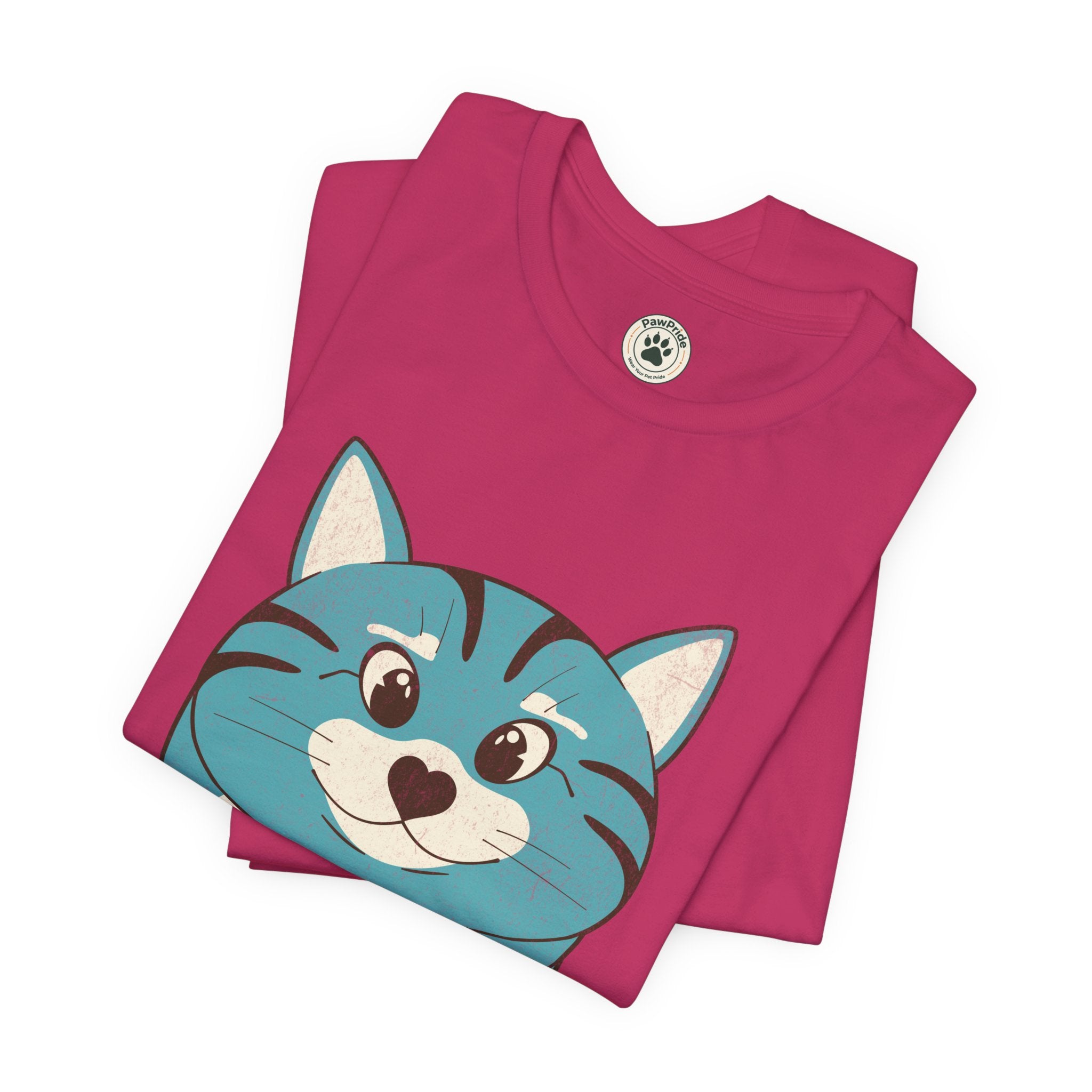My Cat Rules T-Shirt — Cute Blue Cat Graphic Tee for Cat Lovers