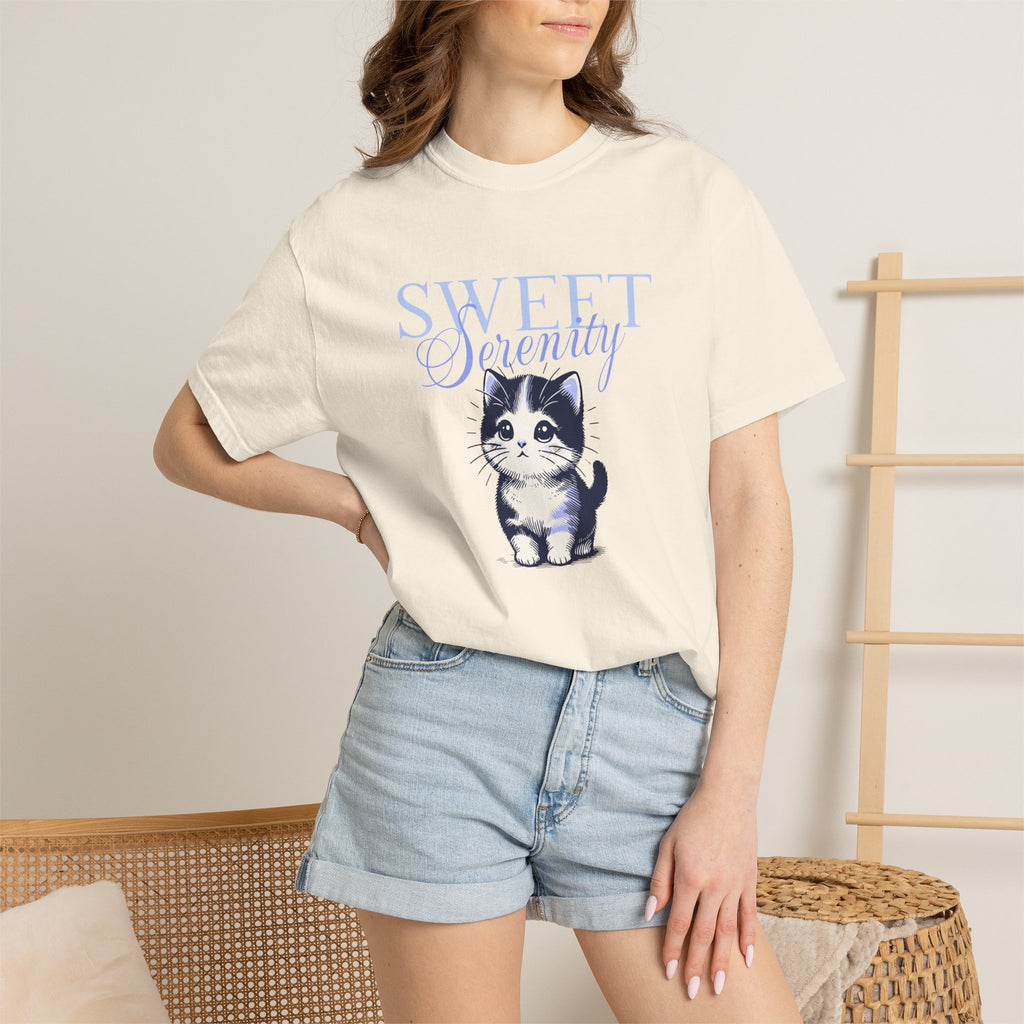 Sweet Scently Cat T‑Shirt — Cute Vintage Kitten Graphic Tee