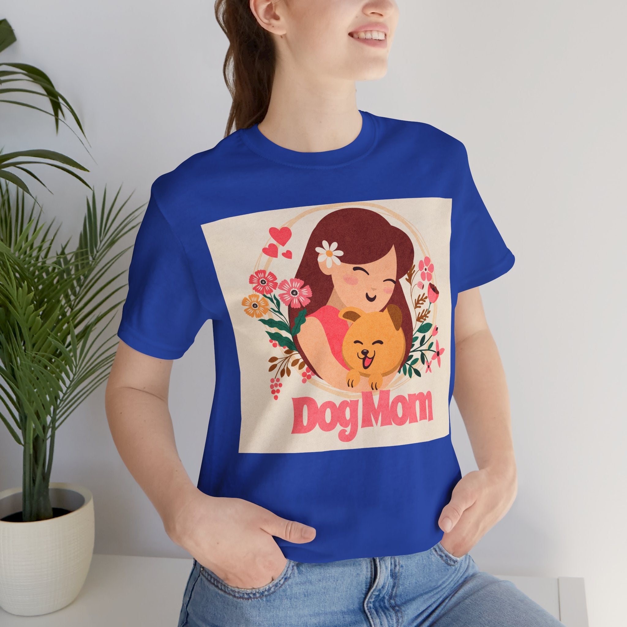 Dog Mom T-Shirt — Cute Floral Dog Mom Tee