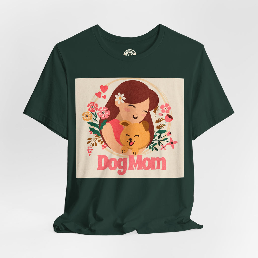 Dog Mom T-Shirt — Cute Floral Dog Mom Tee