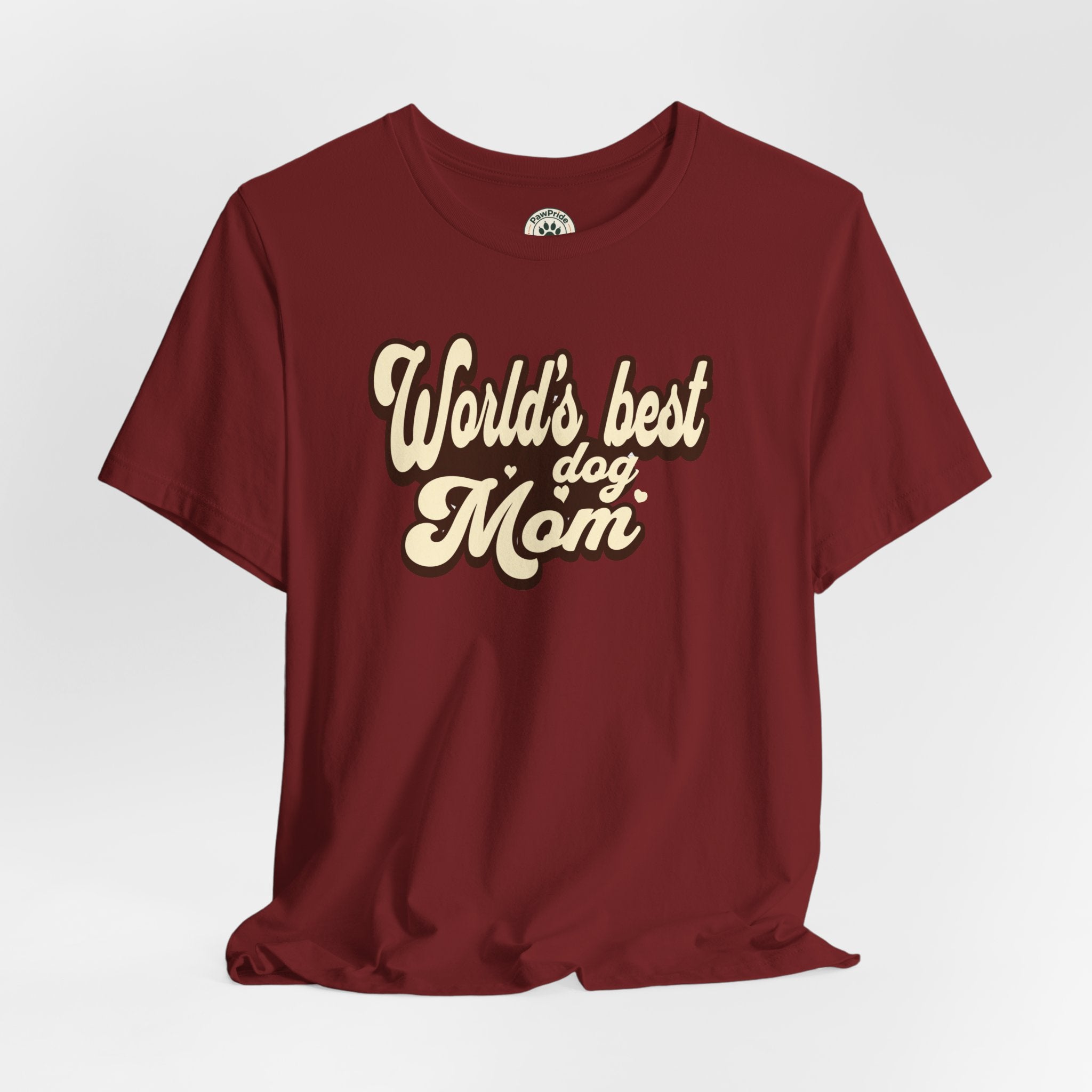 World's Best Dog Mom T-Shirt — Retro Script Pet Mom Tee