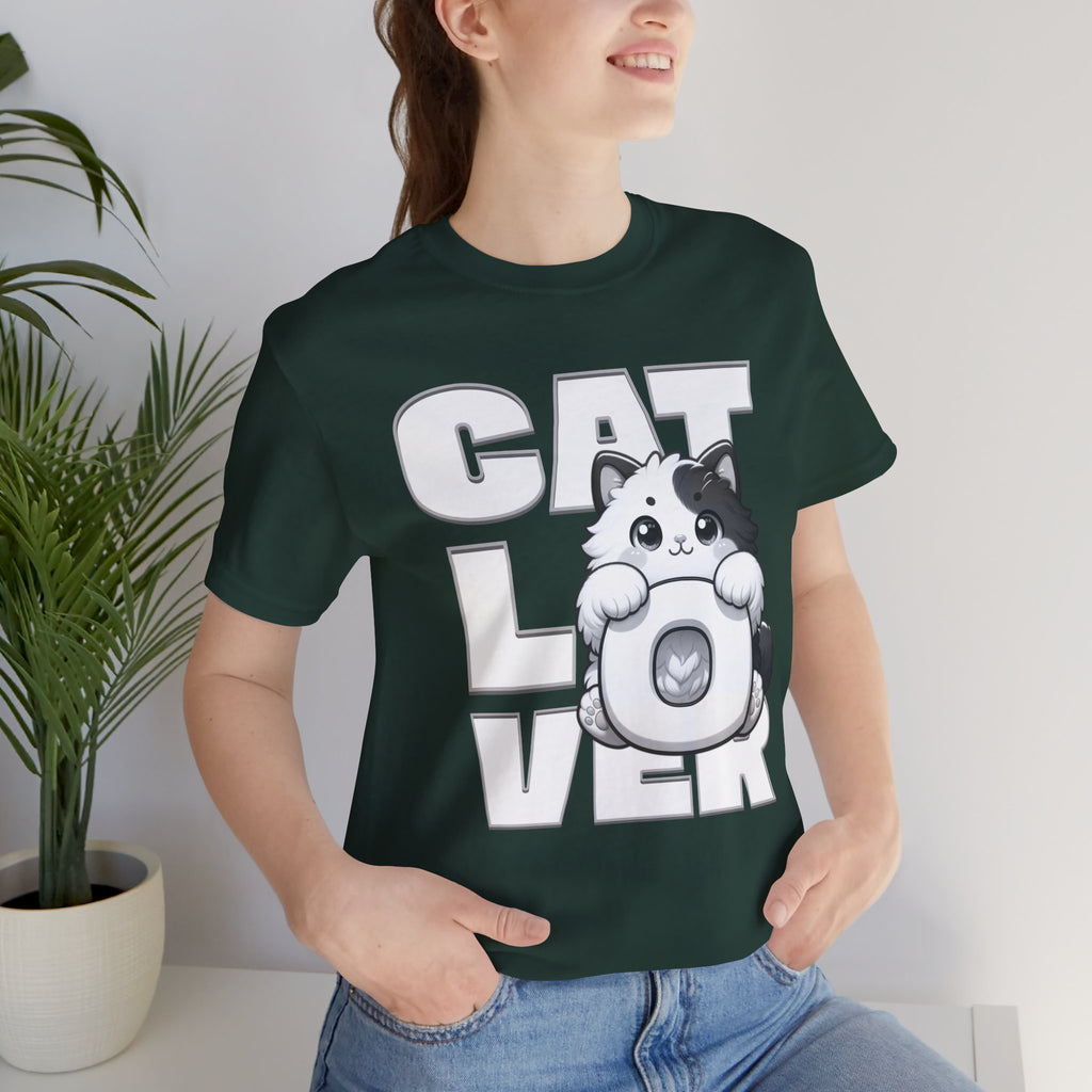 Cat Lover T‑Shirt — Cute Kitten Donut Graphic Tee for Cat Fans