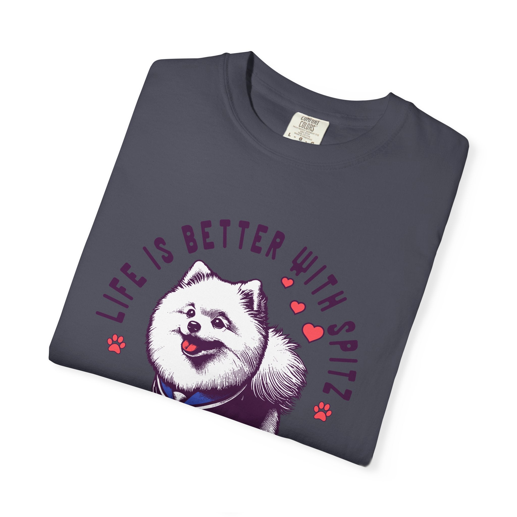 Spitz Love T-Shirt — "Life Is Better With Spitz" Cute Dog Graphic Tee