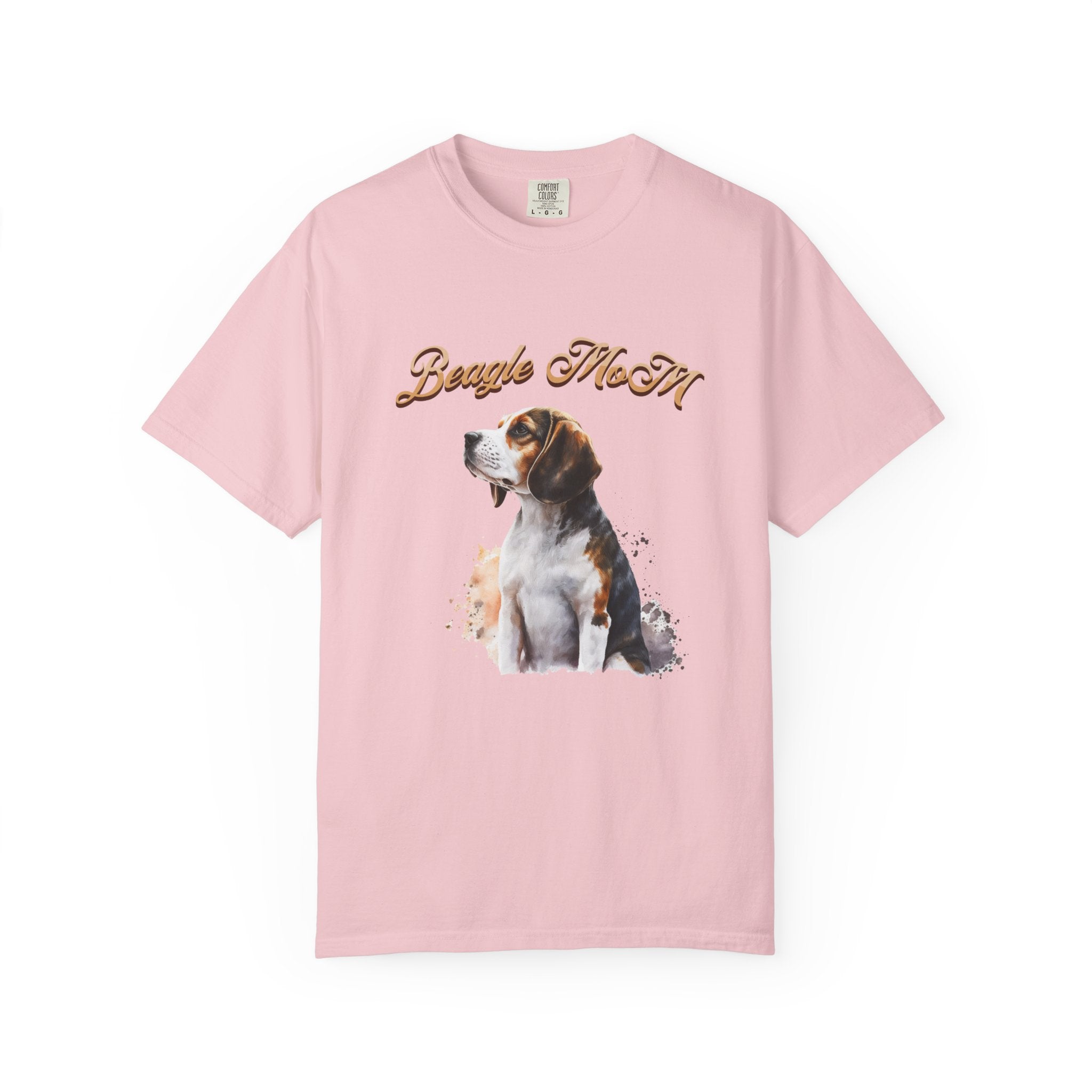 Beagle Mom T-Shirt — Watercolor Beagle Dog Tee for Dog Lovers