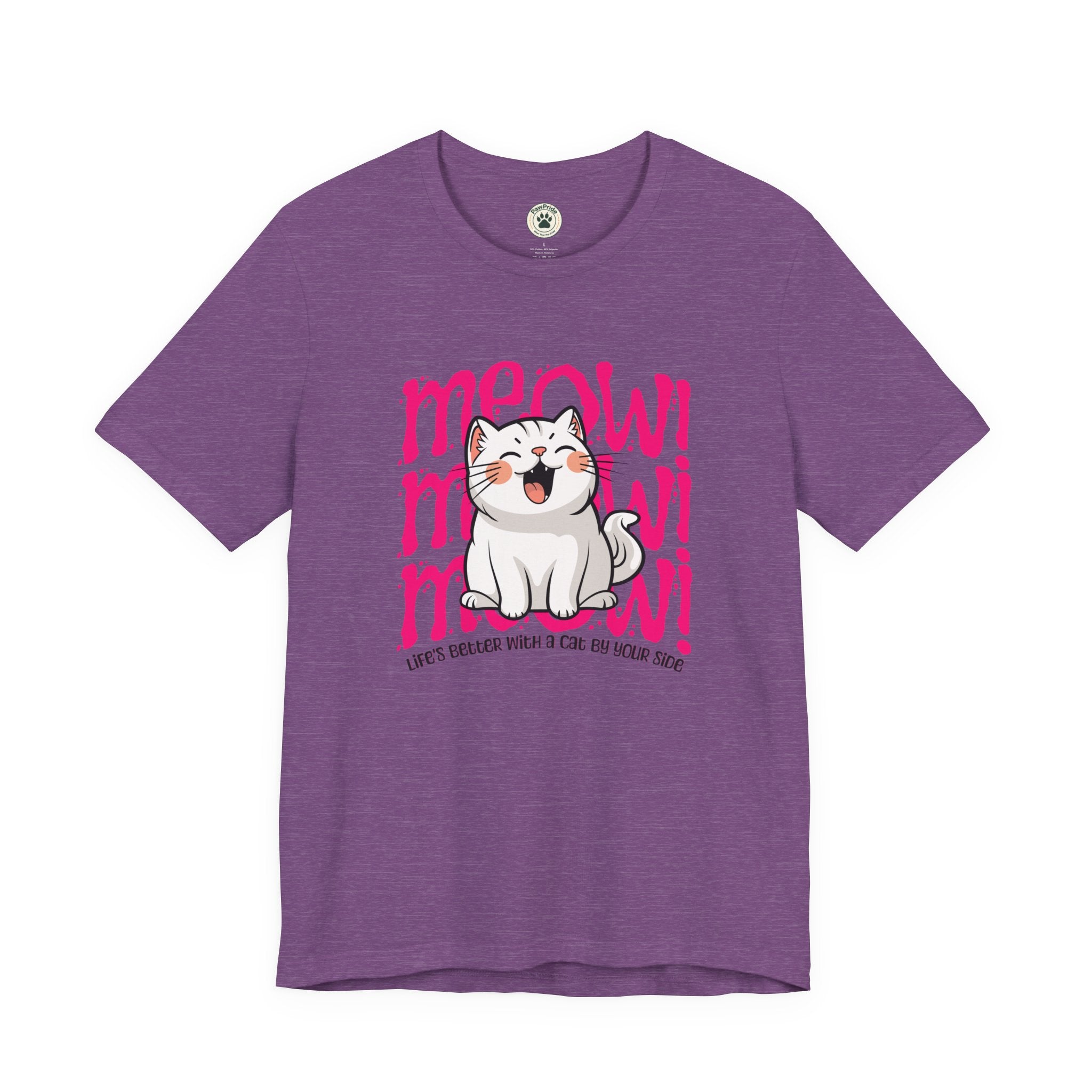 Meow Cat Graphic Tee — Cute Kawaii Cat "MEOW!" Shirt