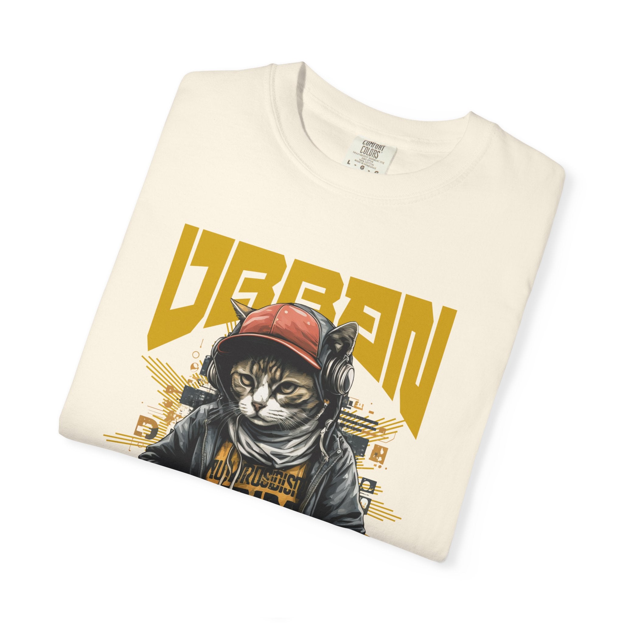 Urban Cat T-Shirt — Retro Streetwear Graphic Tee with Cool Cat Design