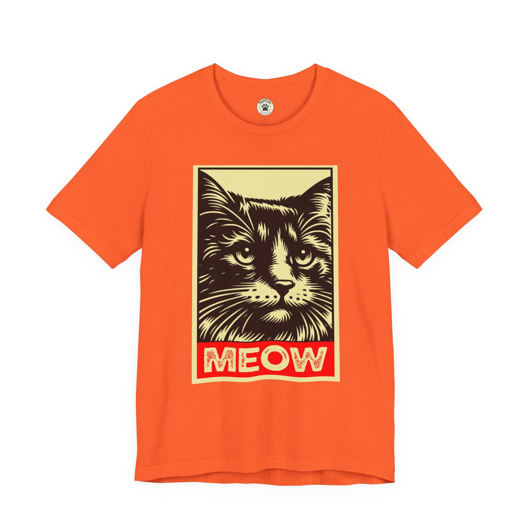 Meow Cat Portrait Tee — Graphic Cat Shirt