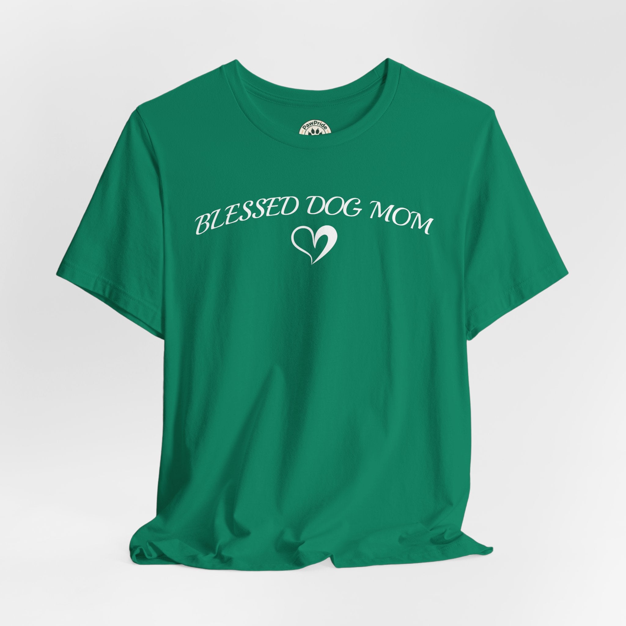 Blessed Dog Mom T-Shirt — Women’s Dog Lover Tee with Heart