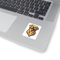 Golden Retriever Kiss-Cut Sticker — Happy Dog Vinyl Decal for Laptop, Water Bottle & Planner