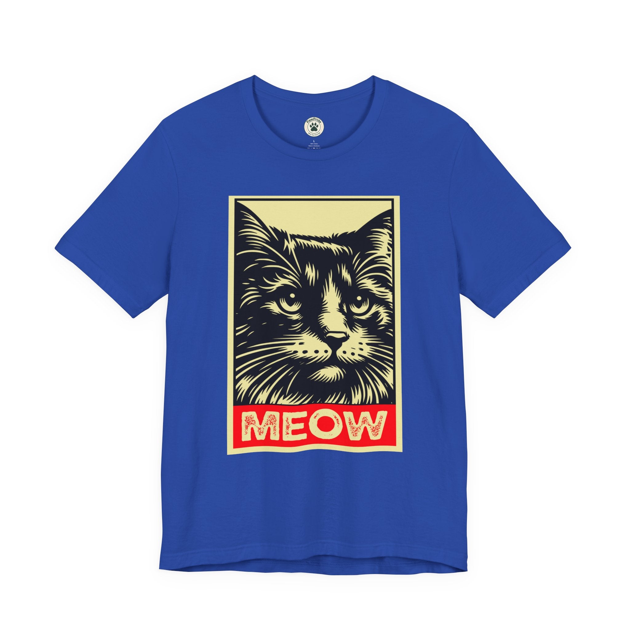 Meow Cat Portrait Tee — Graphic Cat Shirt