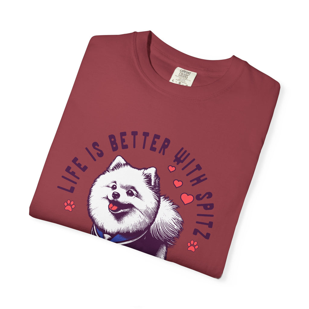 Spitz Love T-Shirt — "Life Is Better With Spitz" Cute Dog Graphic Tee