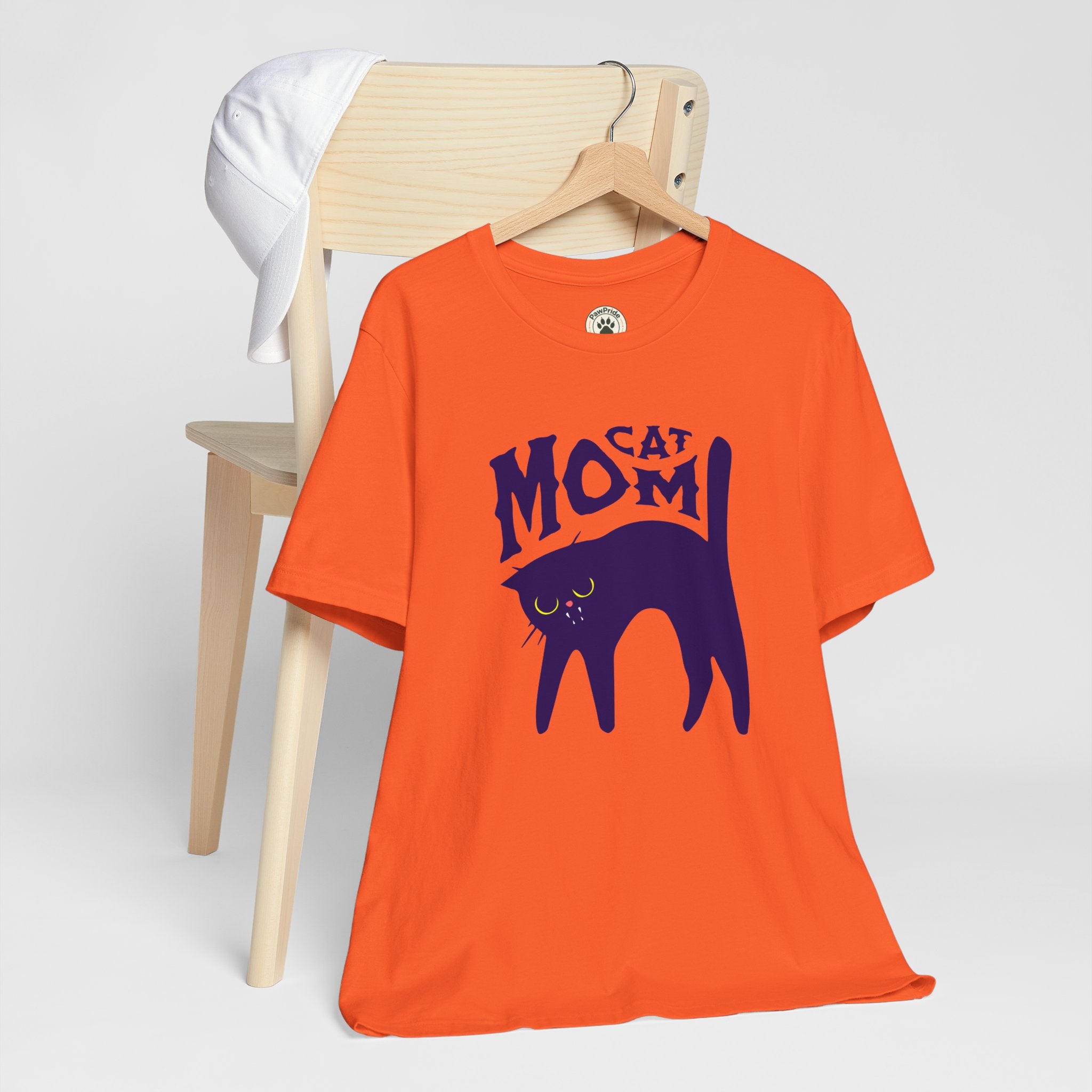 Cat Mom Graphic Tee — Cute Black Cat Illustration