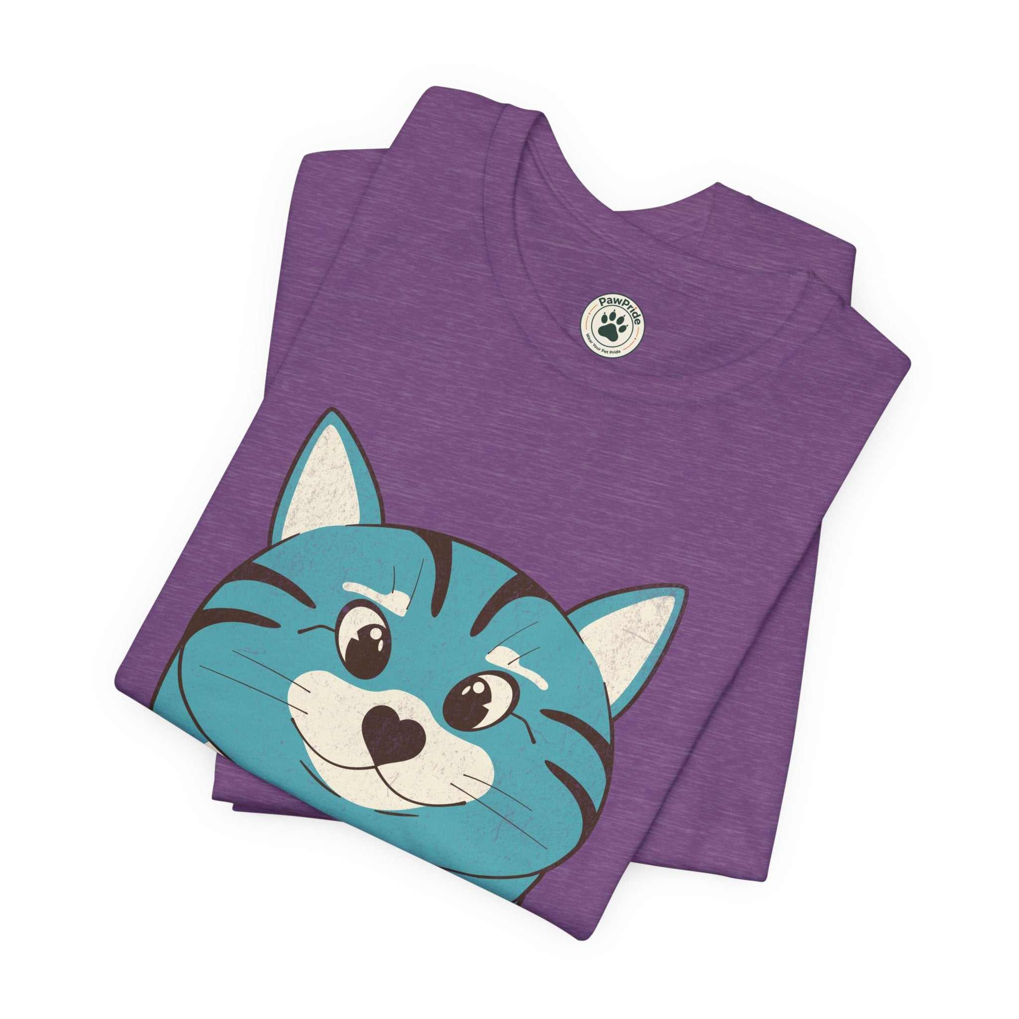 My Cat Rules T-Shirt — Cute Blue Cat Graphic Tee for Cat Lovers