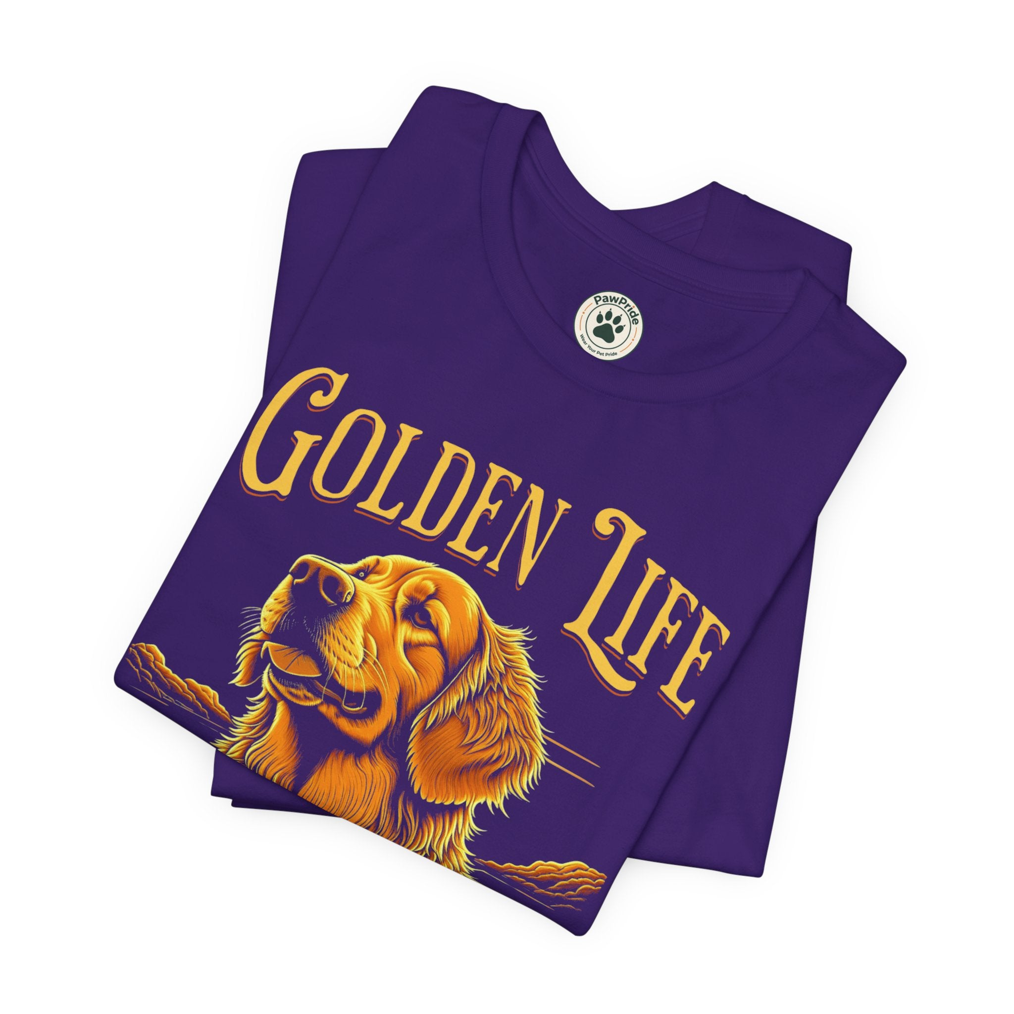 Golden Life Golden Retriever T-Shirt — "Golden Life" Graphic Tee for Dog Lovers