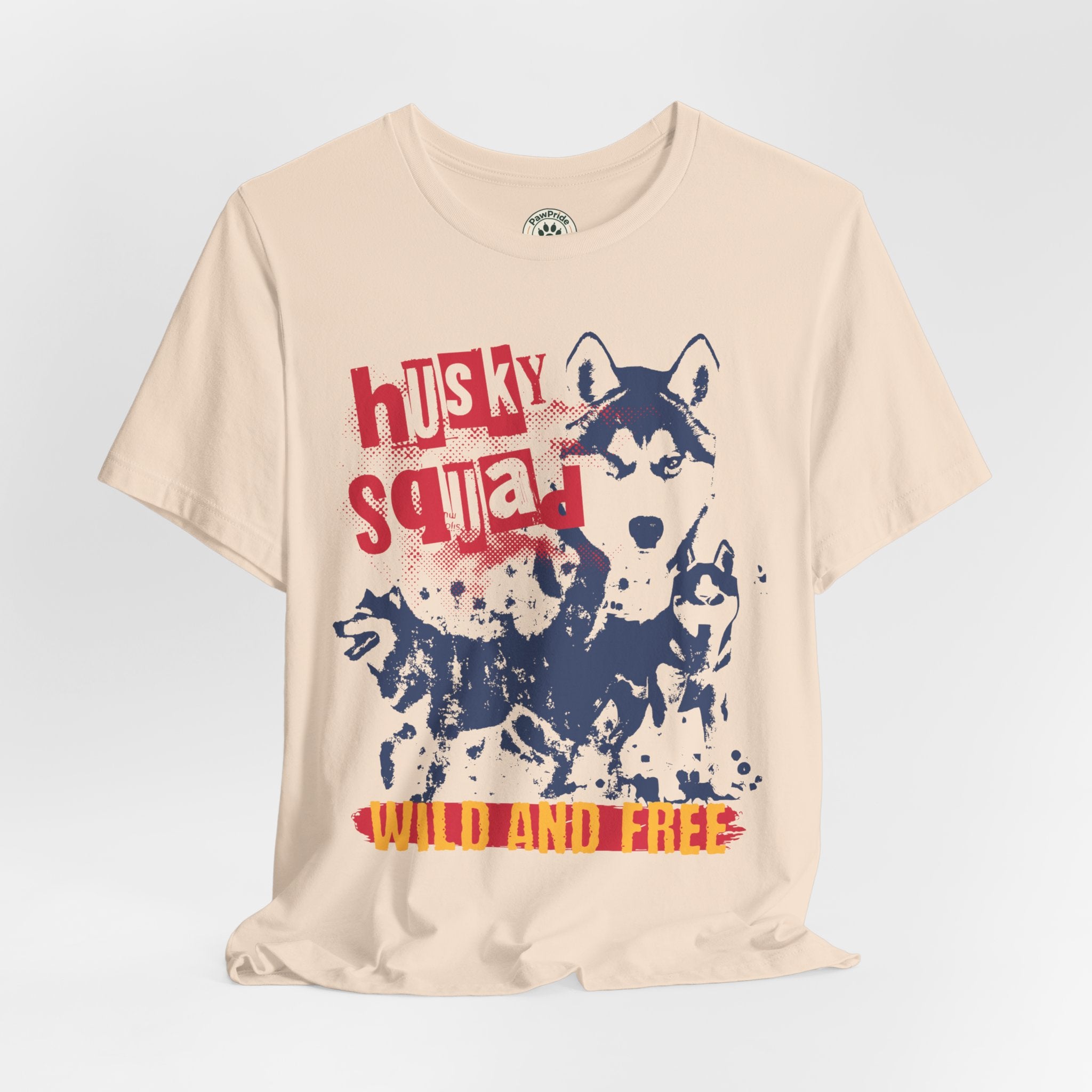 Husky Squad Tee — Wild and Free Siberian Husky Graphic T-Shirt
