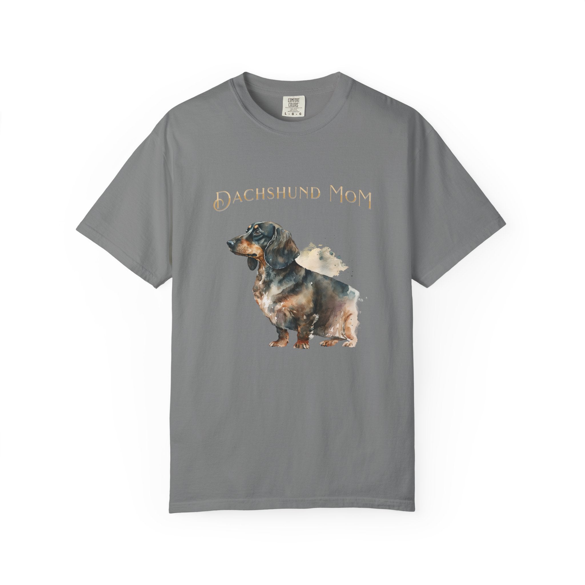 Dachshund Mom T-Shirt — Watercolor Dachshund Graphic Tee