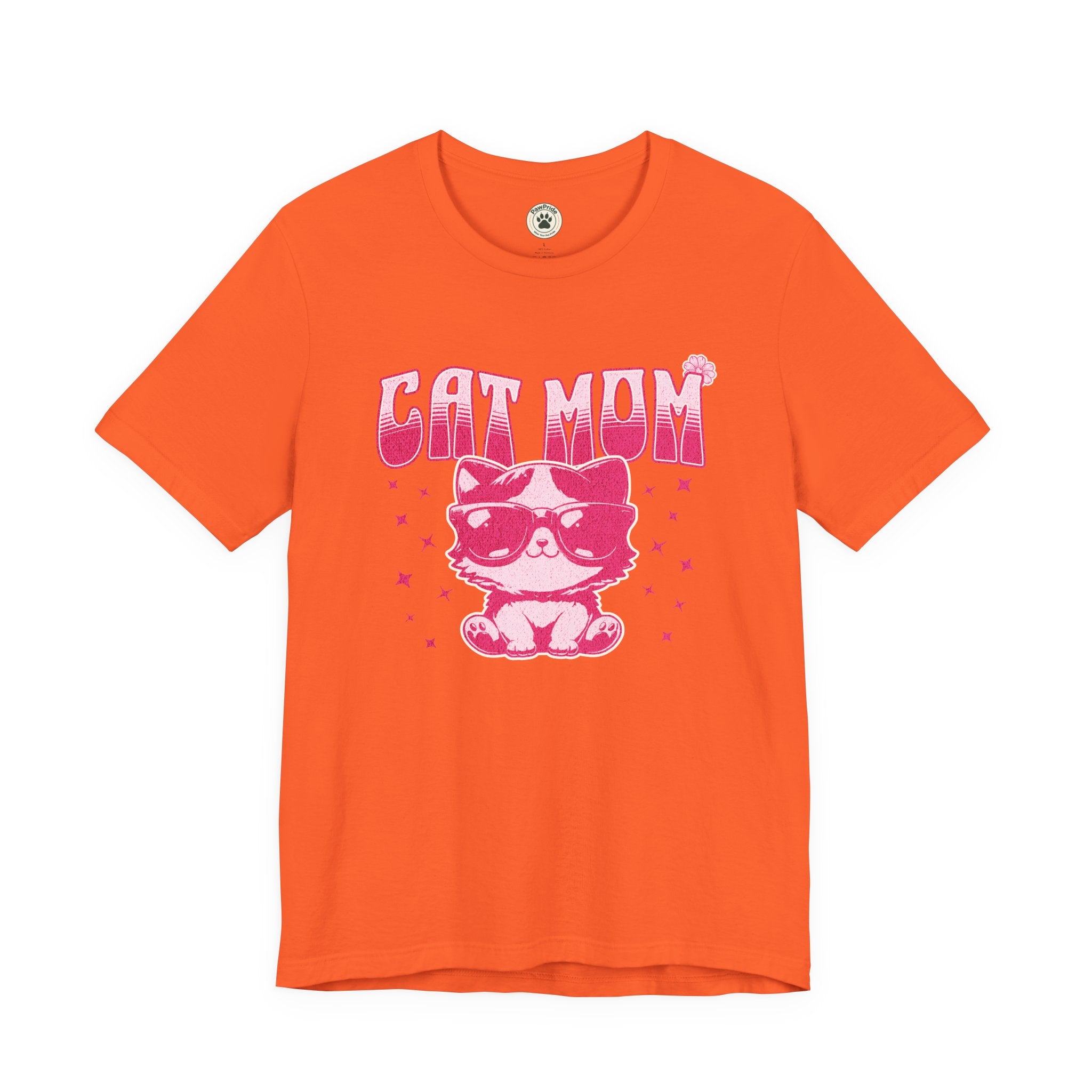 Cat Mom T-Shirt — Pink Cute Cat Graphic Tee