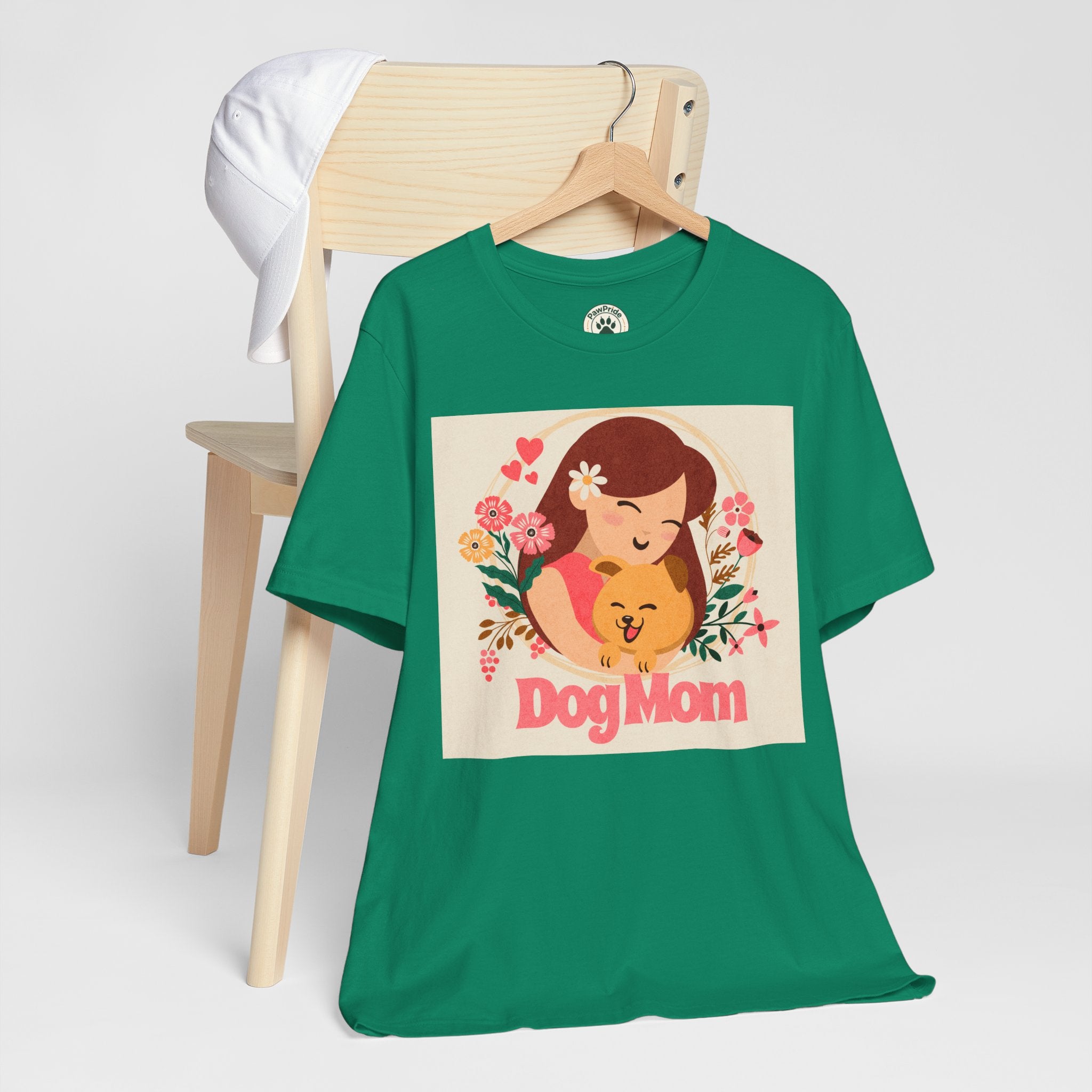 Dog Mom T-Shirt — Cute Floral Dog Mom Tee
