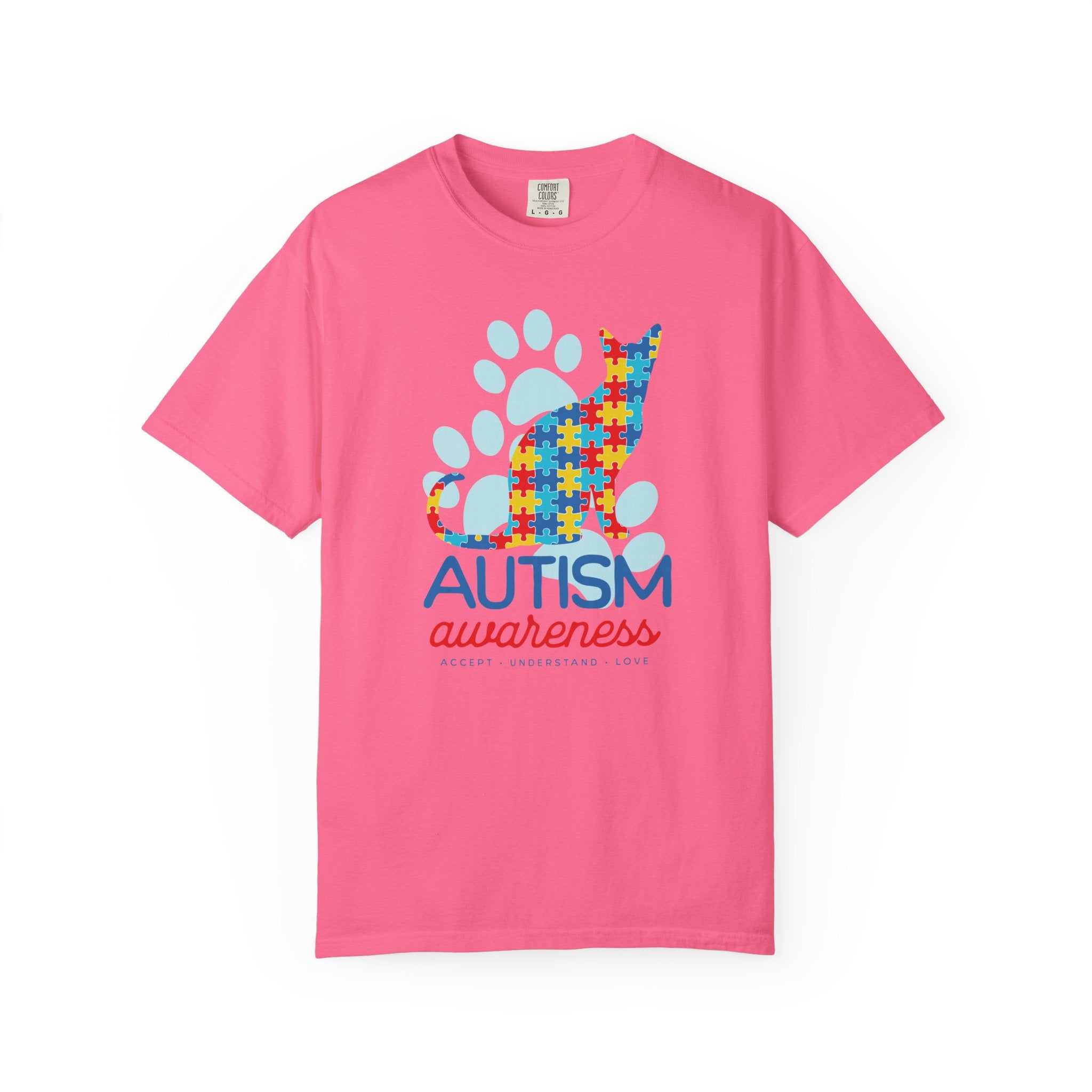 Autism Awareness Puzzle Cat T-Shirt — Support & Awareness Tee