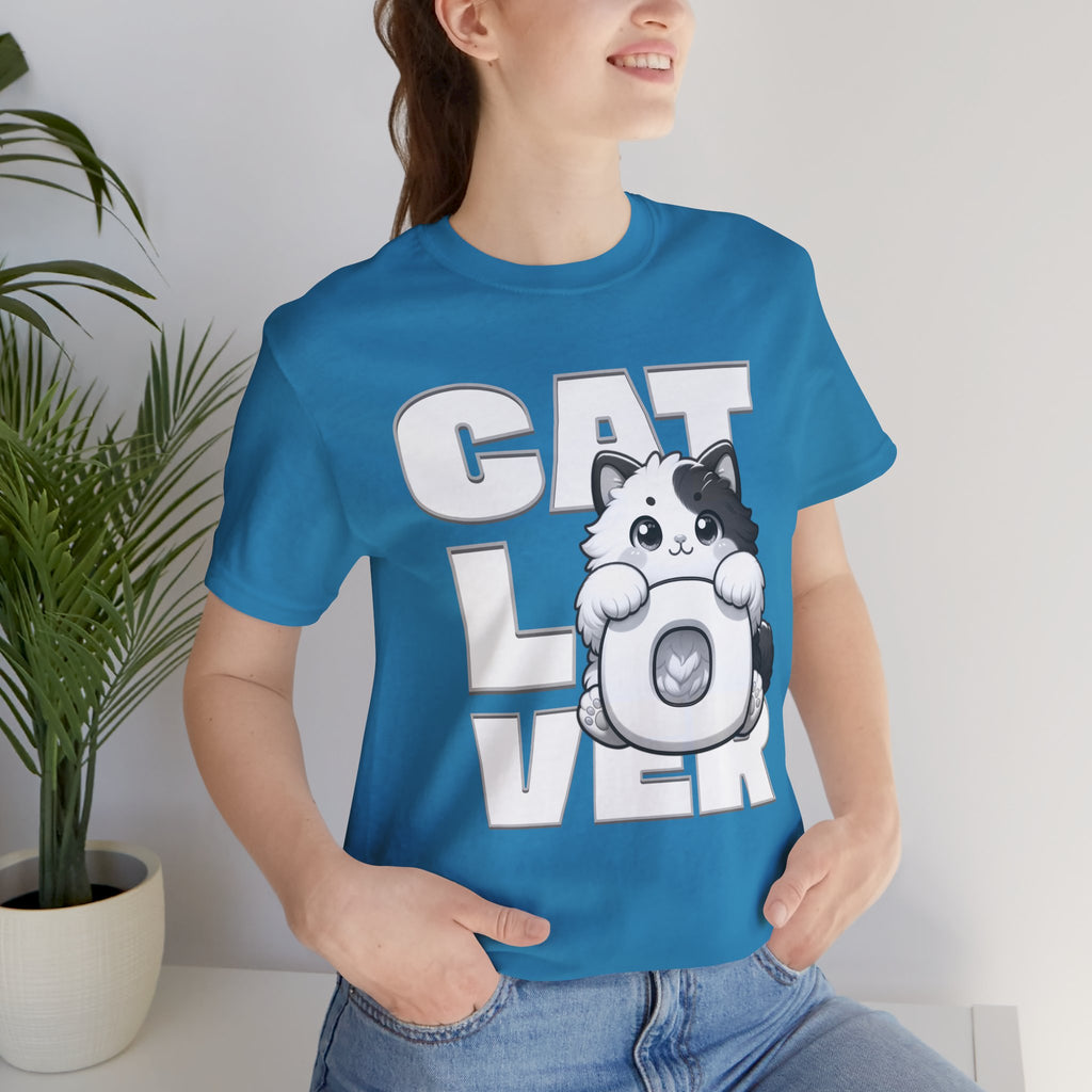 Cat Lover T‑Shirt — Cute Kitten Donut Graphic Tee for Cat Fans