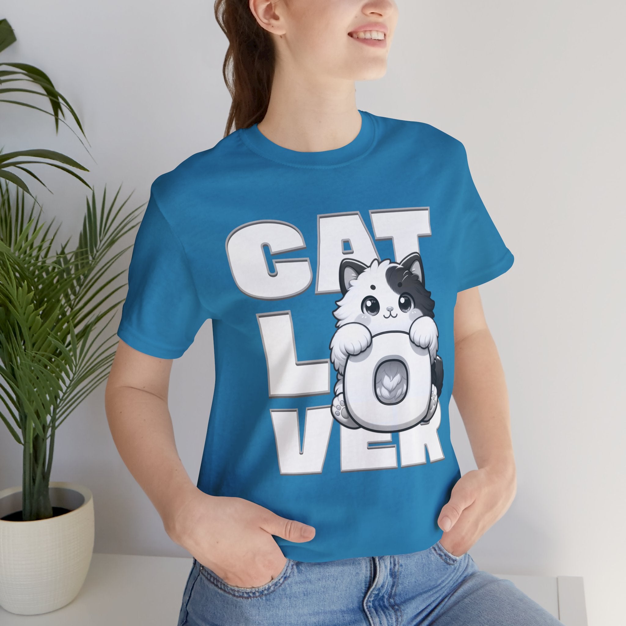 Cat Lover T‑Shirt — Cute Kitten Donut Graphic Tee for Cat Fans