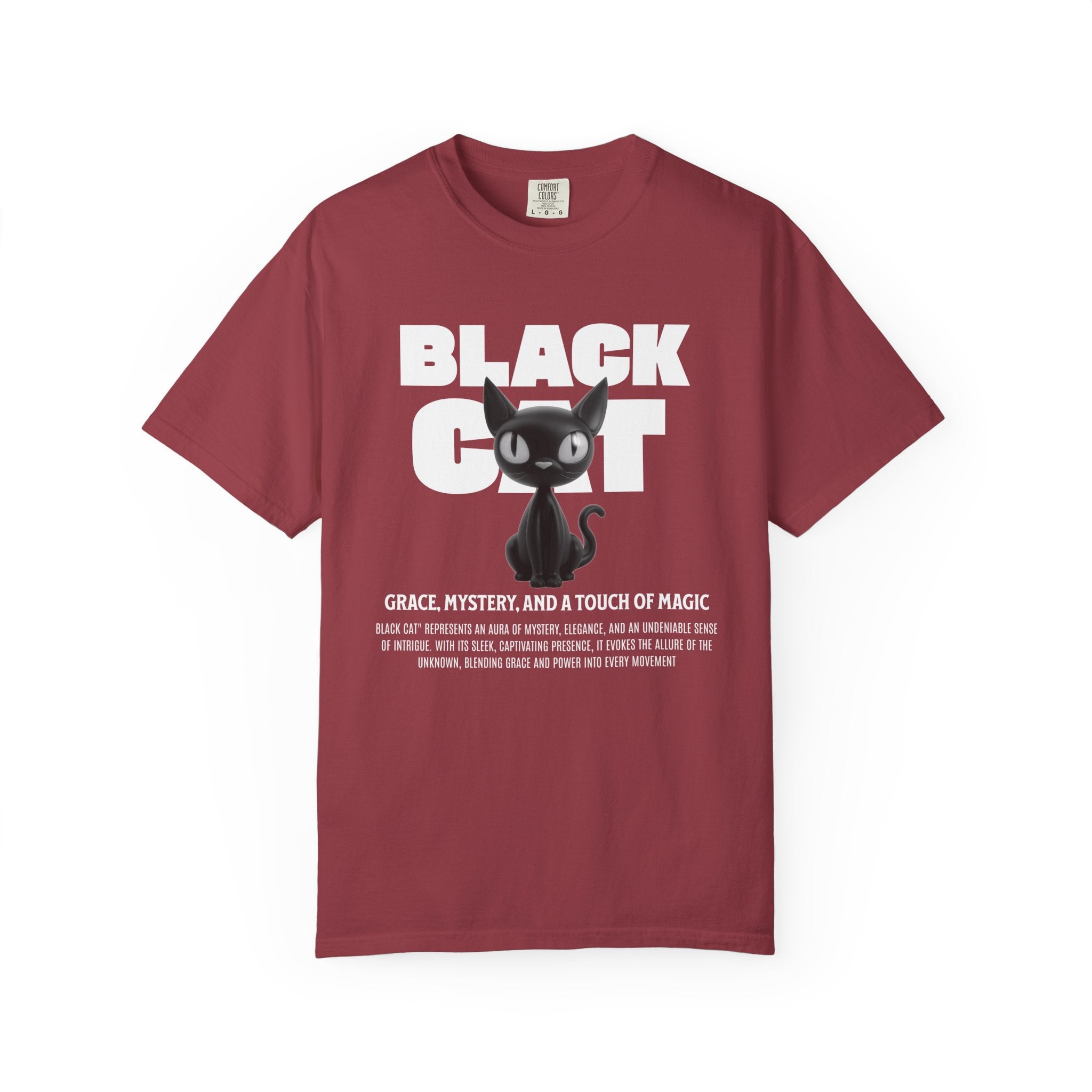 Black Cat Graphic T-Shirt — Cute Spooky Halloween Tee