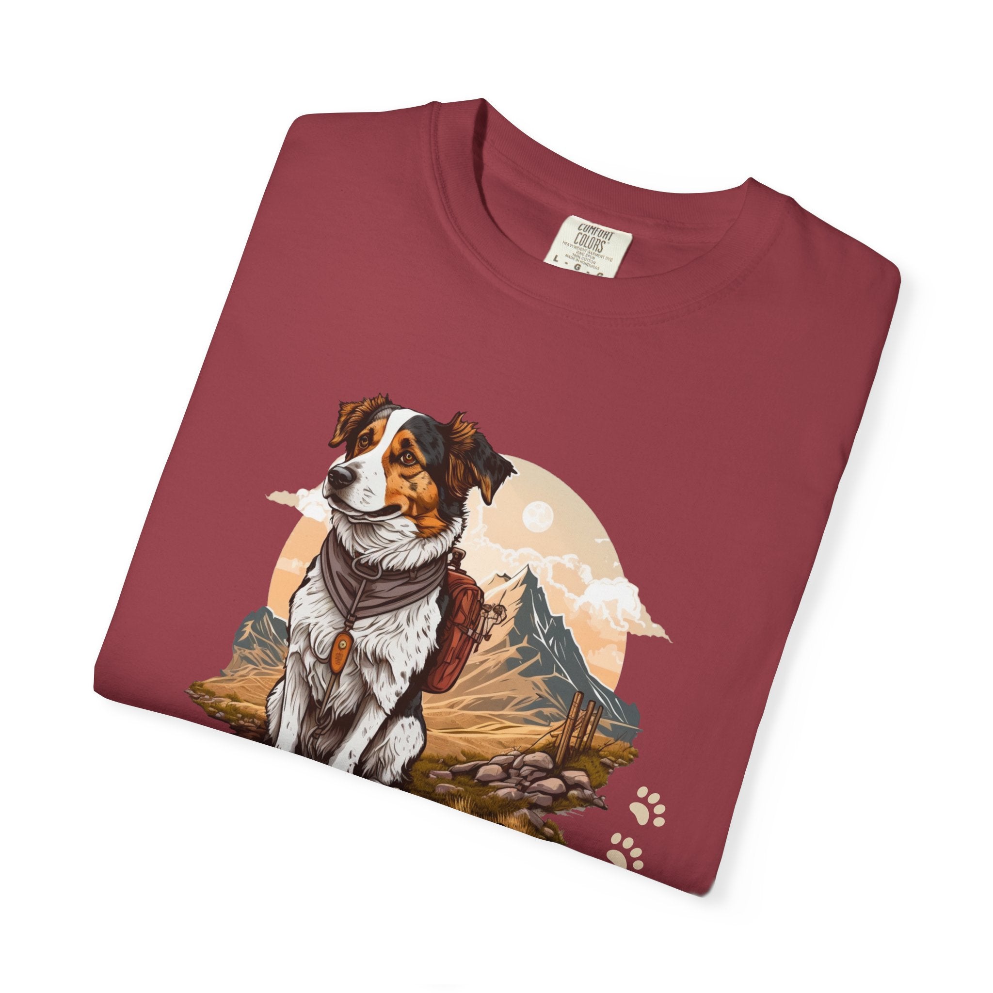 Outdoory Dog T-Shirt — Adventure Mountain Pup Graphic Tee